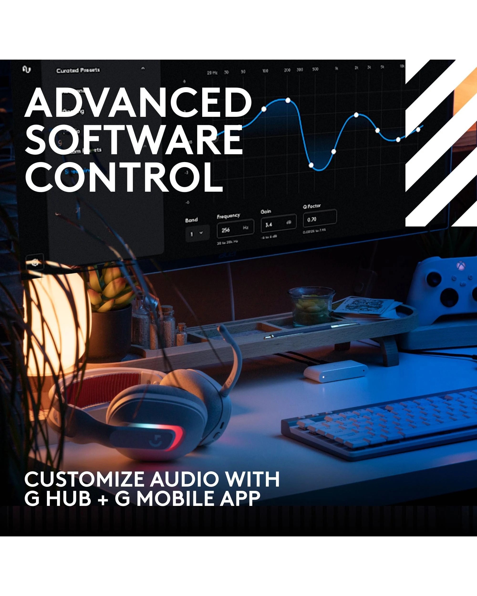 10 Logitech G Astro A20 X Playsync Wireless Gaming Headset - White, 10 of 10