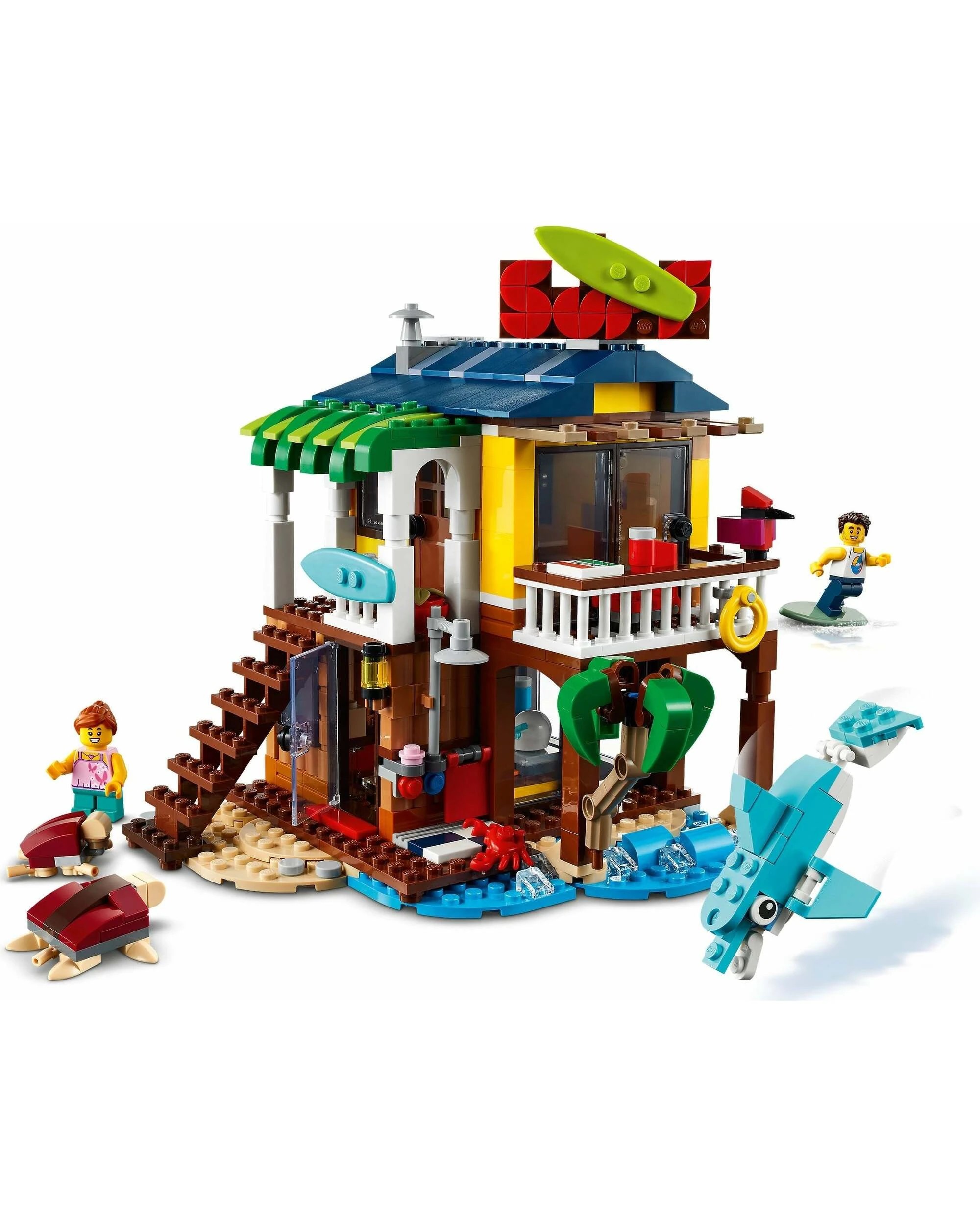 2 LEGO Creator 3 In 1 Surfer Beach House 31118 Dolphin Turtle, 2 of 5