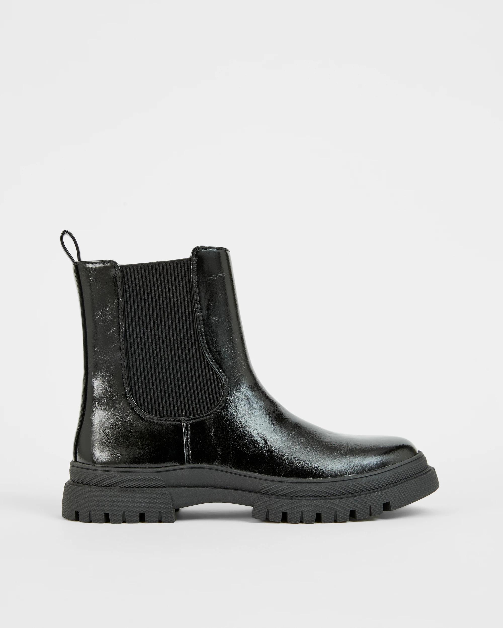 1 Target Kids Chunky Elastic Chelsea Boots BLACK, 1 of 3