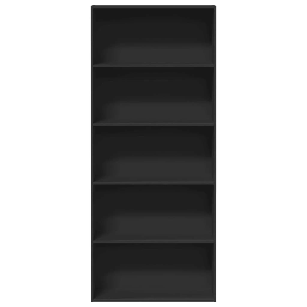 4 vidaXL Modern Freestanding Bookshelf Ample Storage - Black, 4 of 10