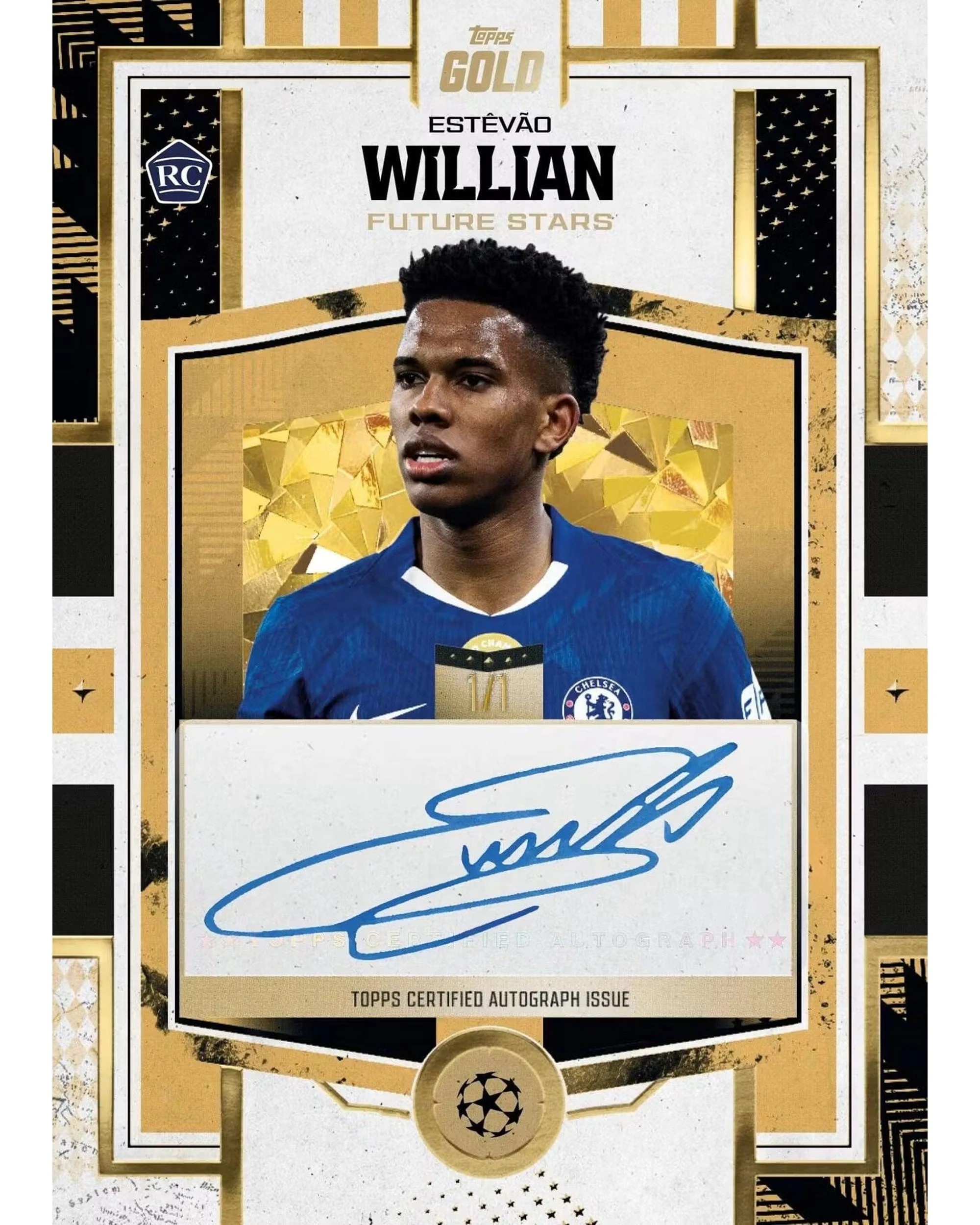 6 Topps 2025/2026 Gold UEFA Club Competitions Soccer Hobby Box, 6 of 8