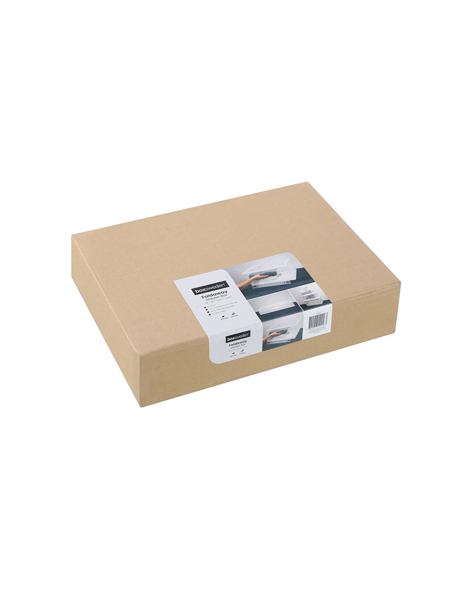 2 Boxsweden Foldaway Stackable Box 18.5L - Stackable Storage Box - Wheels
 - plain, 2 of 9