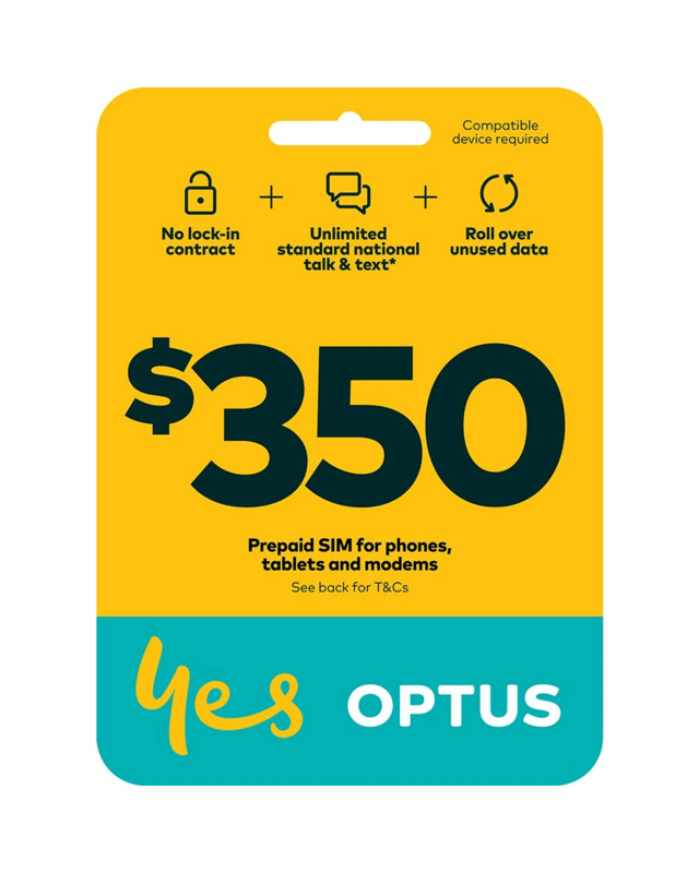Optus $350 Voice 5G SIM Starter
