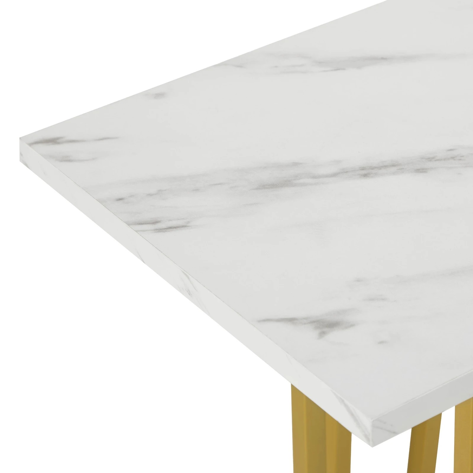 9 Oikiture Console Table Hallway Entry Desk - Gold, 9 of 9