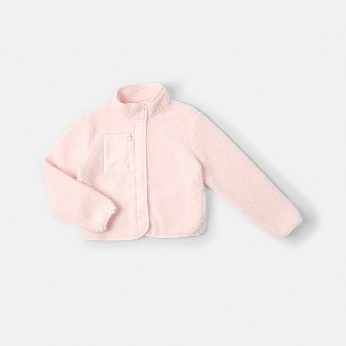 8 Teddy Fleece Jacket Fare Pink, 8 of 9