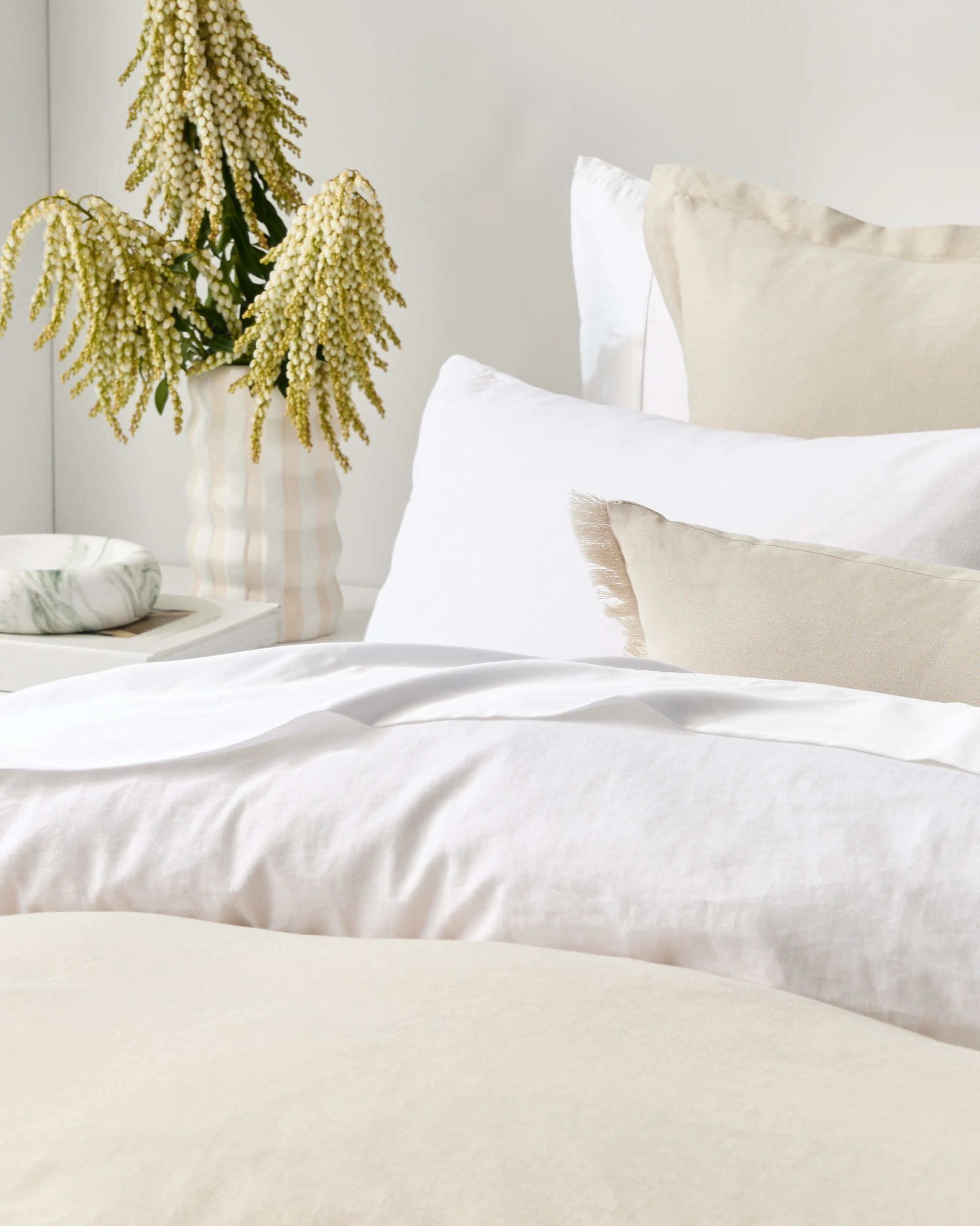 2 Target Laynie Linen/Cotton Quilt Cover Set - Queen Bed - White, 2 of 5