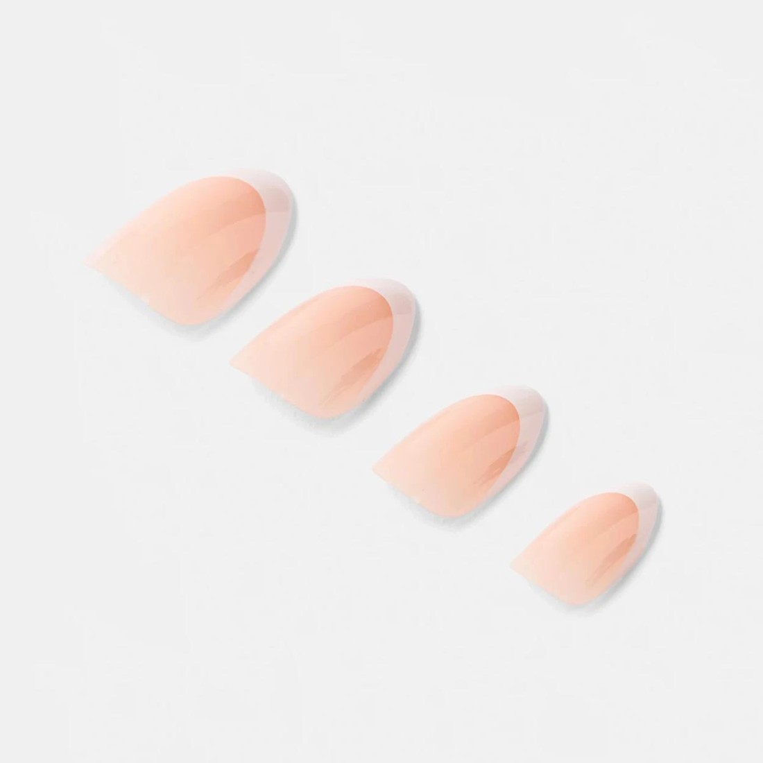 5 OXX Cosmetics 100 Pack Artificial Nails with Adhesive - Almond Shape, French Tip, 5 of 5