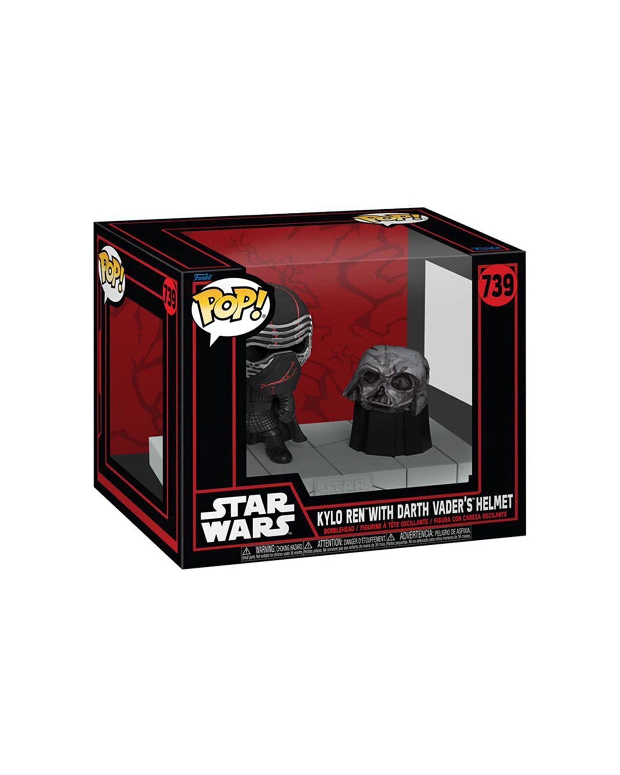 2 STAR WARS Funko Kylo Ren Darkside Deluxe Pop Action Figure 4.4 Inch Vinyl - Black, 2 of 4