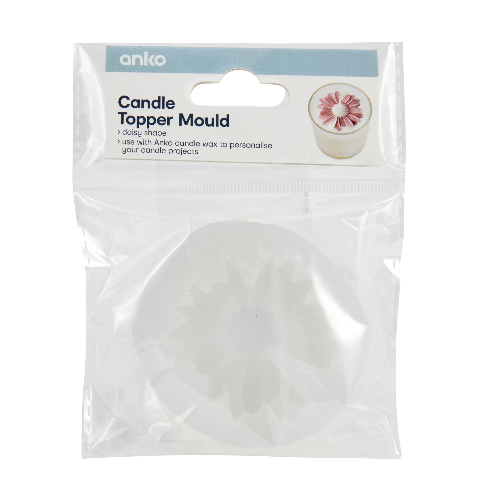 1 Candle Topper Mould - Daisy, 1 of 3