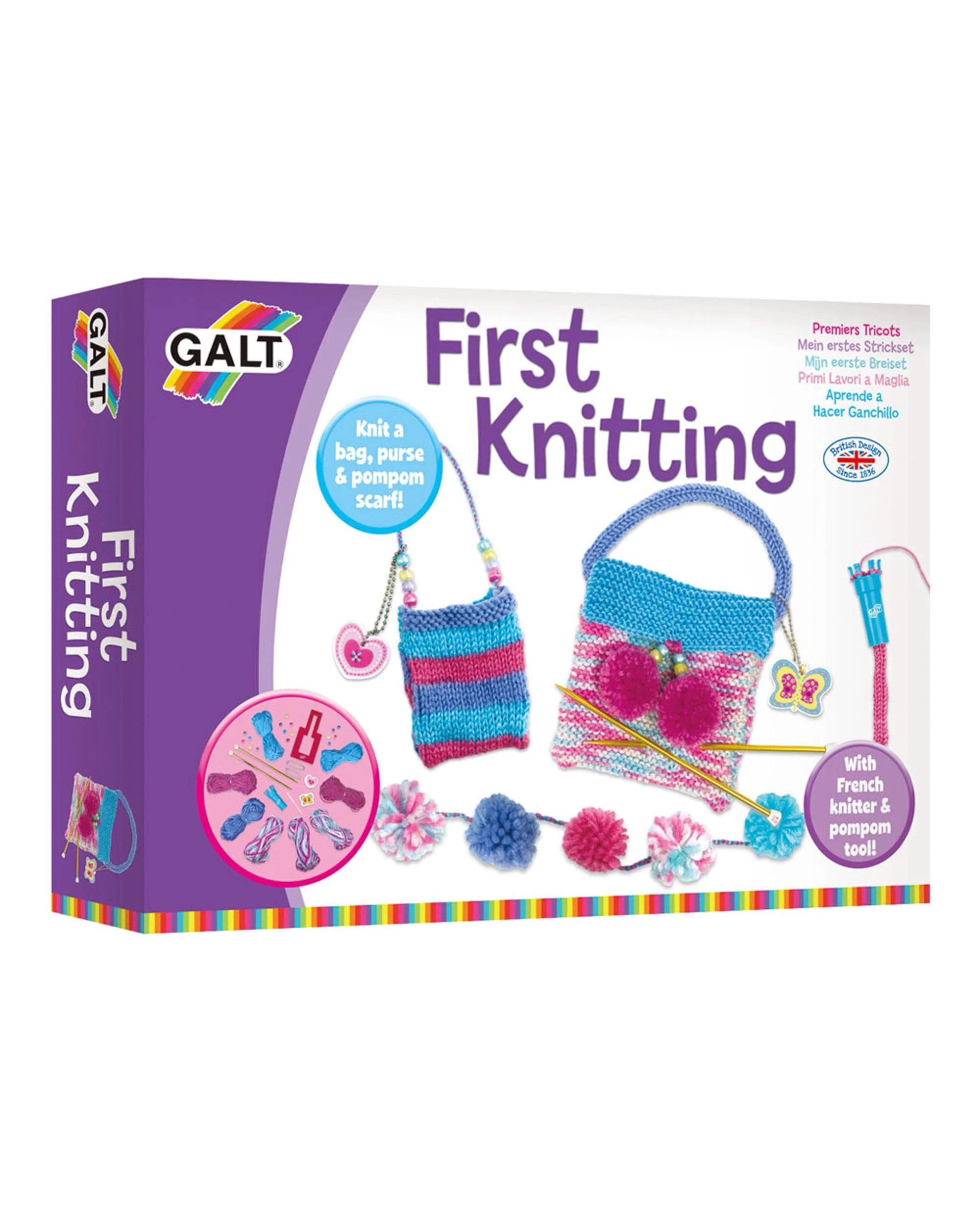 1 Galt Toys First Knitting Kit, 1 of 2