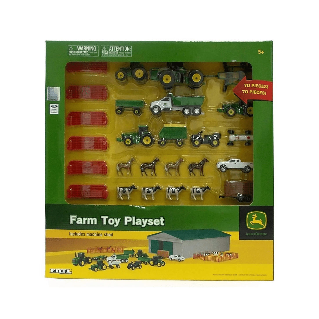 1 TOMY John Deere Farm Toy 70 Piece Playset, 1 of 3