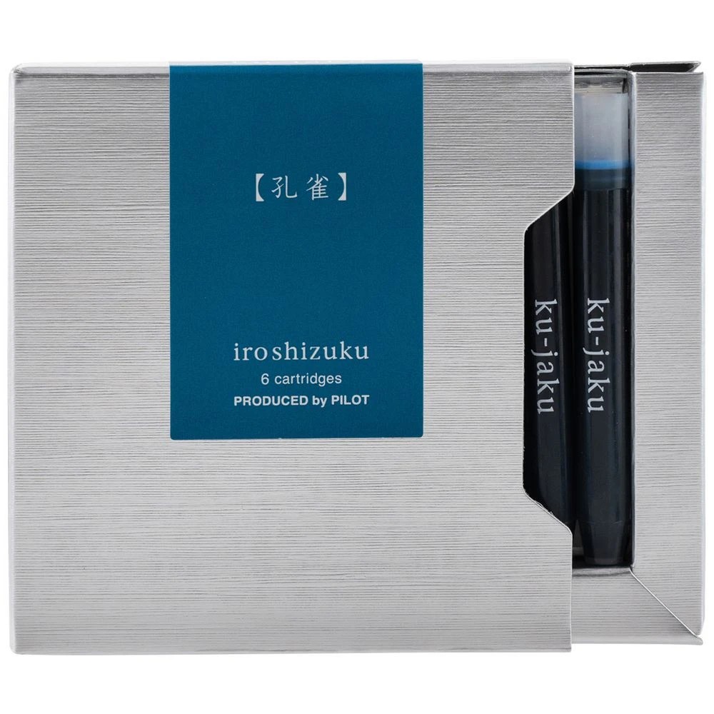 2 Iroshizuku Fountain Pen Ink Cartridge Peacock 6Pk, 2 of 3