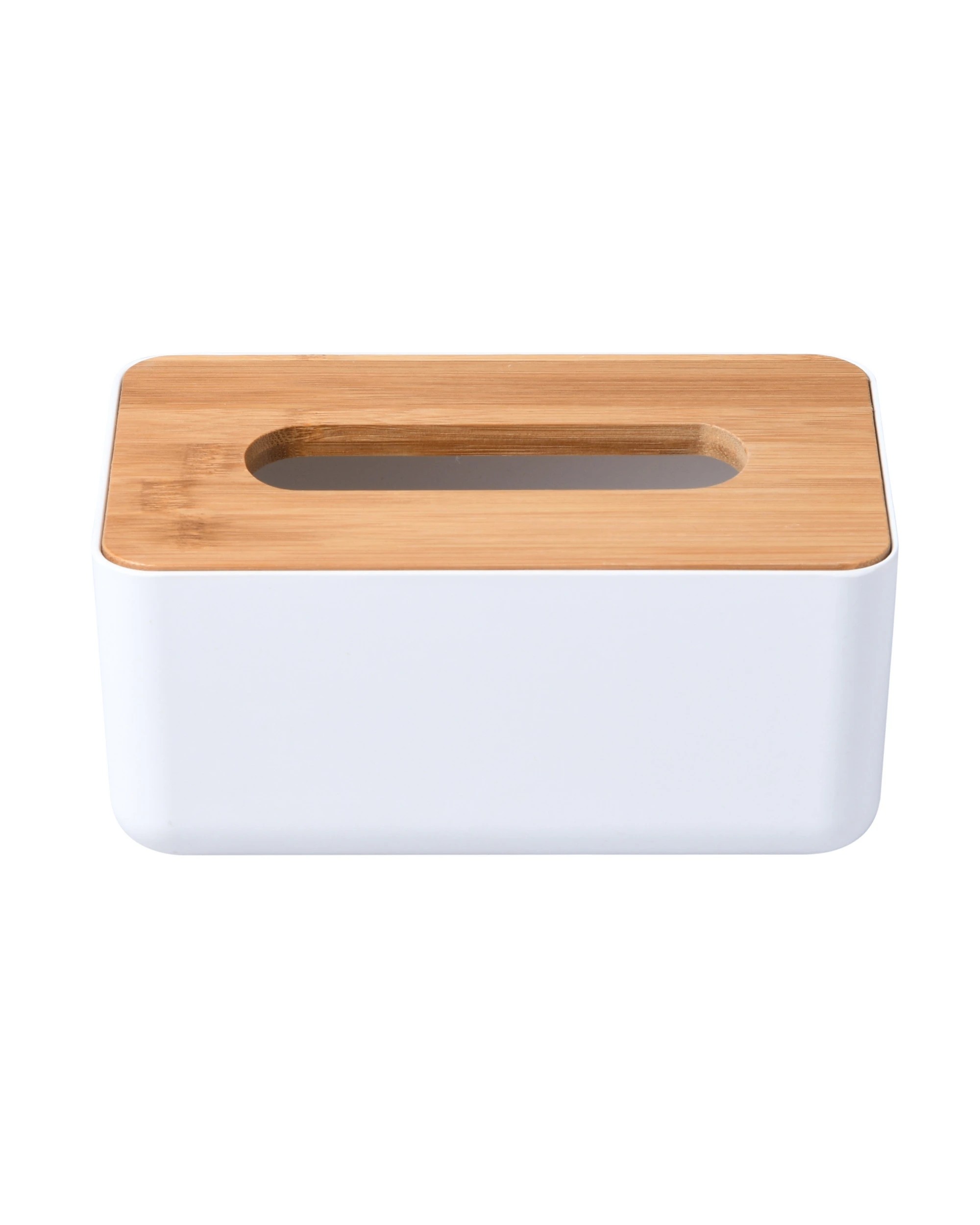 4 Takara Takae Natural Bamboo Tissue Box Small - White, 4 of 5