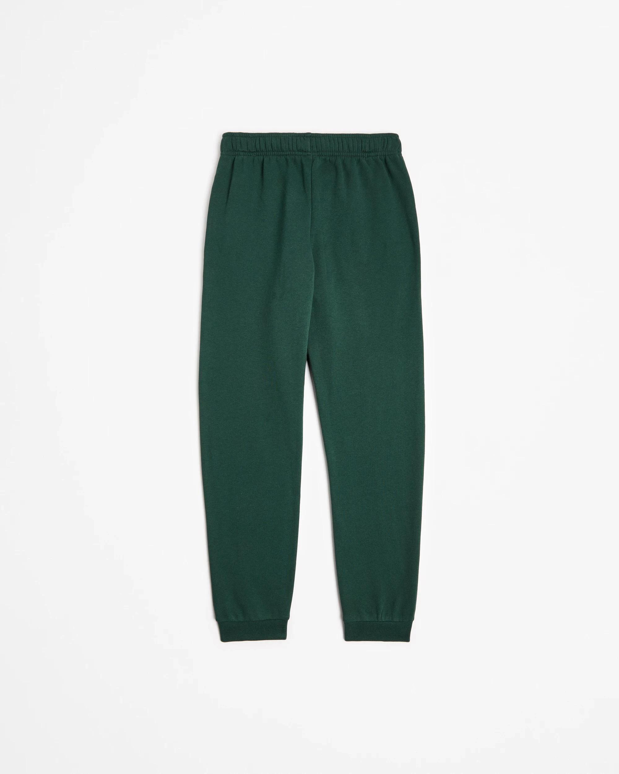 3 Target Kids Australian Cotton Blend 2 Pack School Cuffed Trackpants BOTTLE GREEN, 3 of 6