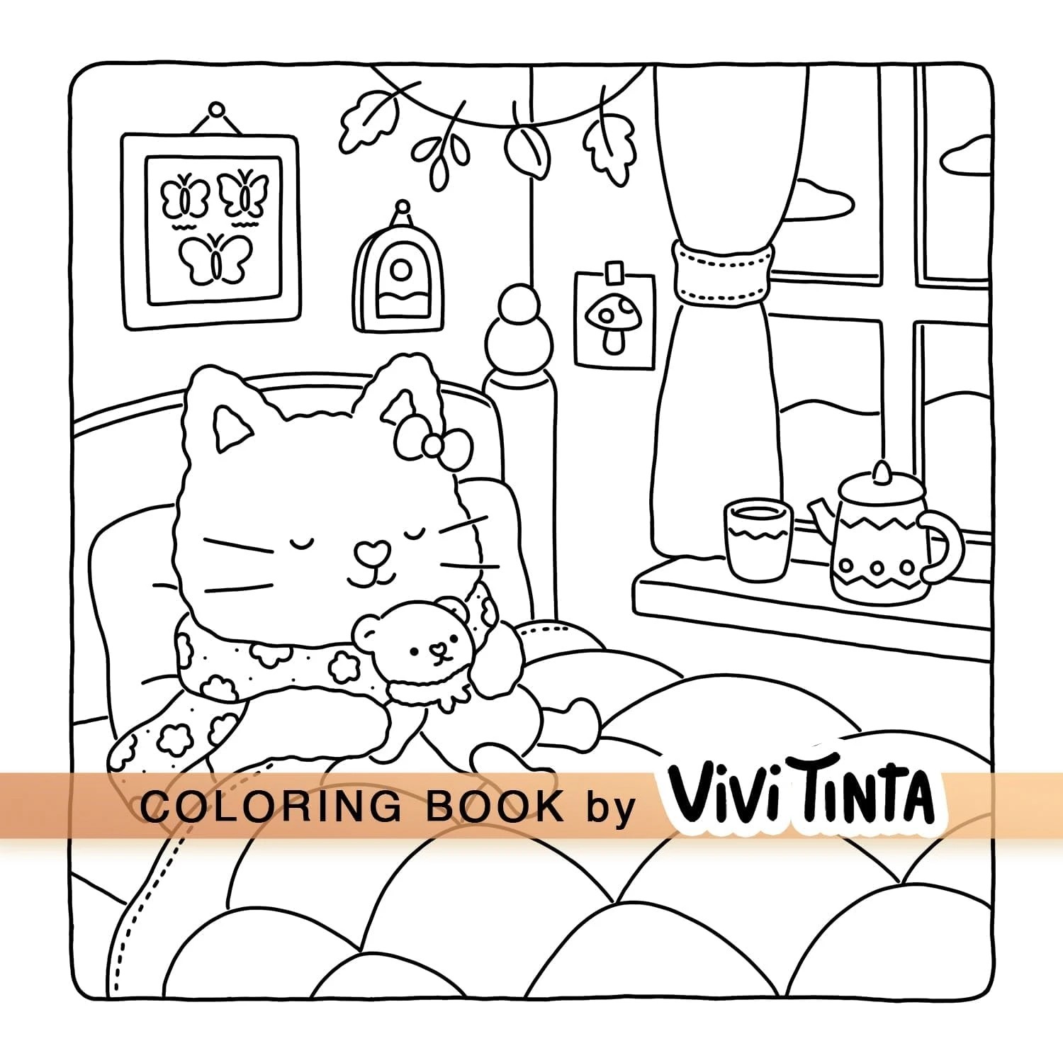 2 Fuzzy Hygge Super Cute Colouring Book by Vivi Tinta - Book, 2 of 4