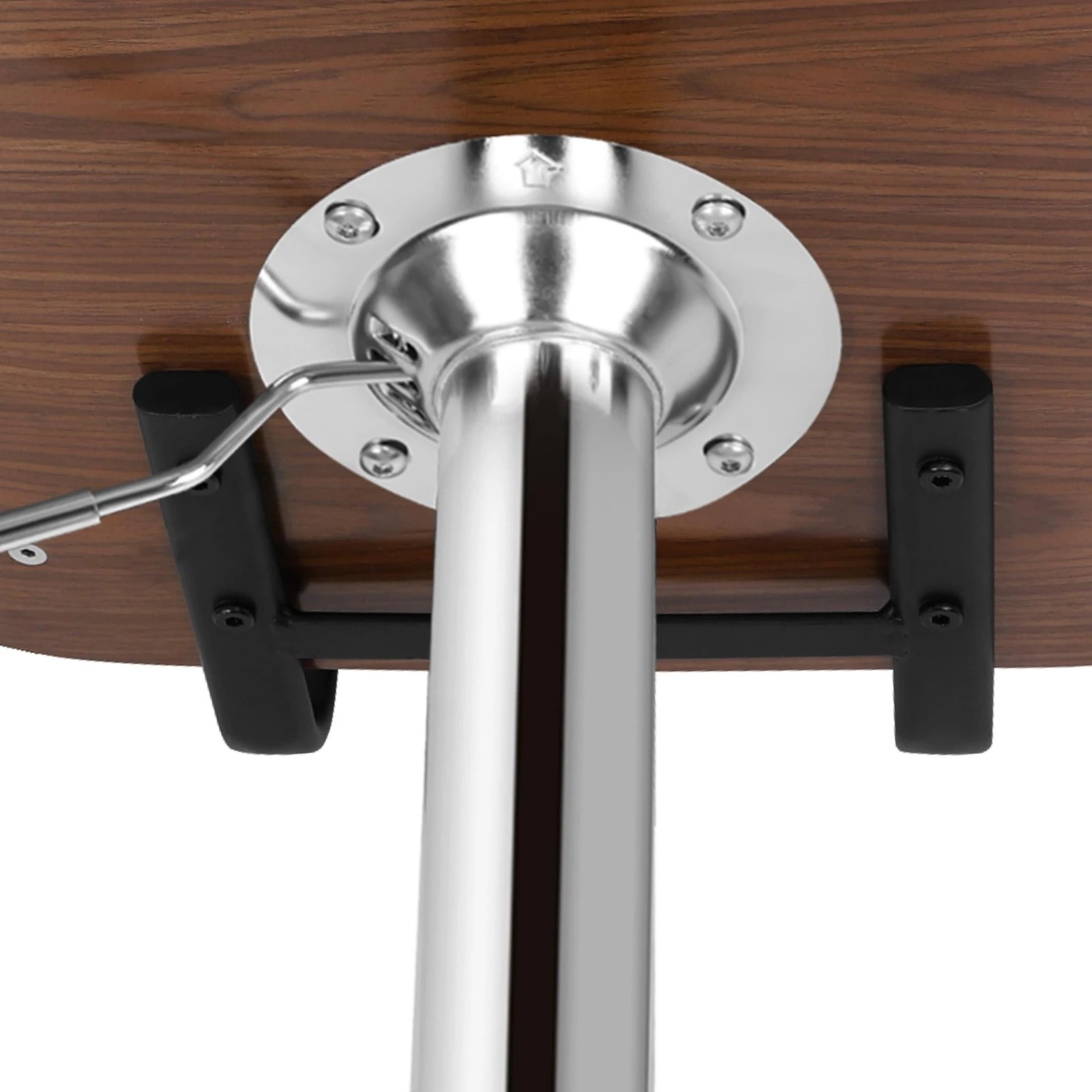 5 Alfordson 1x Bar Stool Kitchen Swivel Wooden  Chair Leather Odette - White, 5 of 10