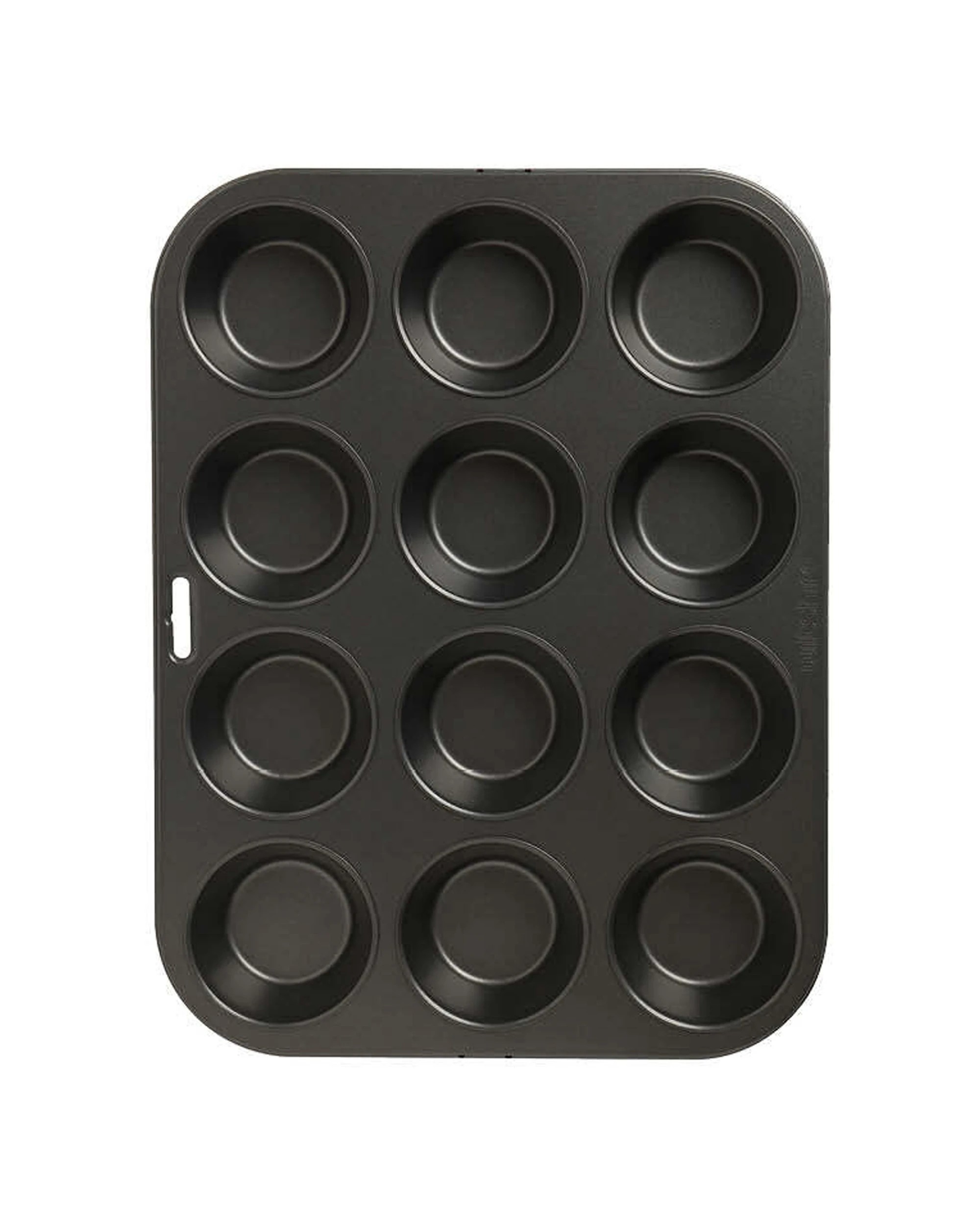 2 Wiltshire Easybake 12 Cup Cupcake Muffin Pan Baking Tray Non Stick Dishwasher Safe - Grey, 2 of 3