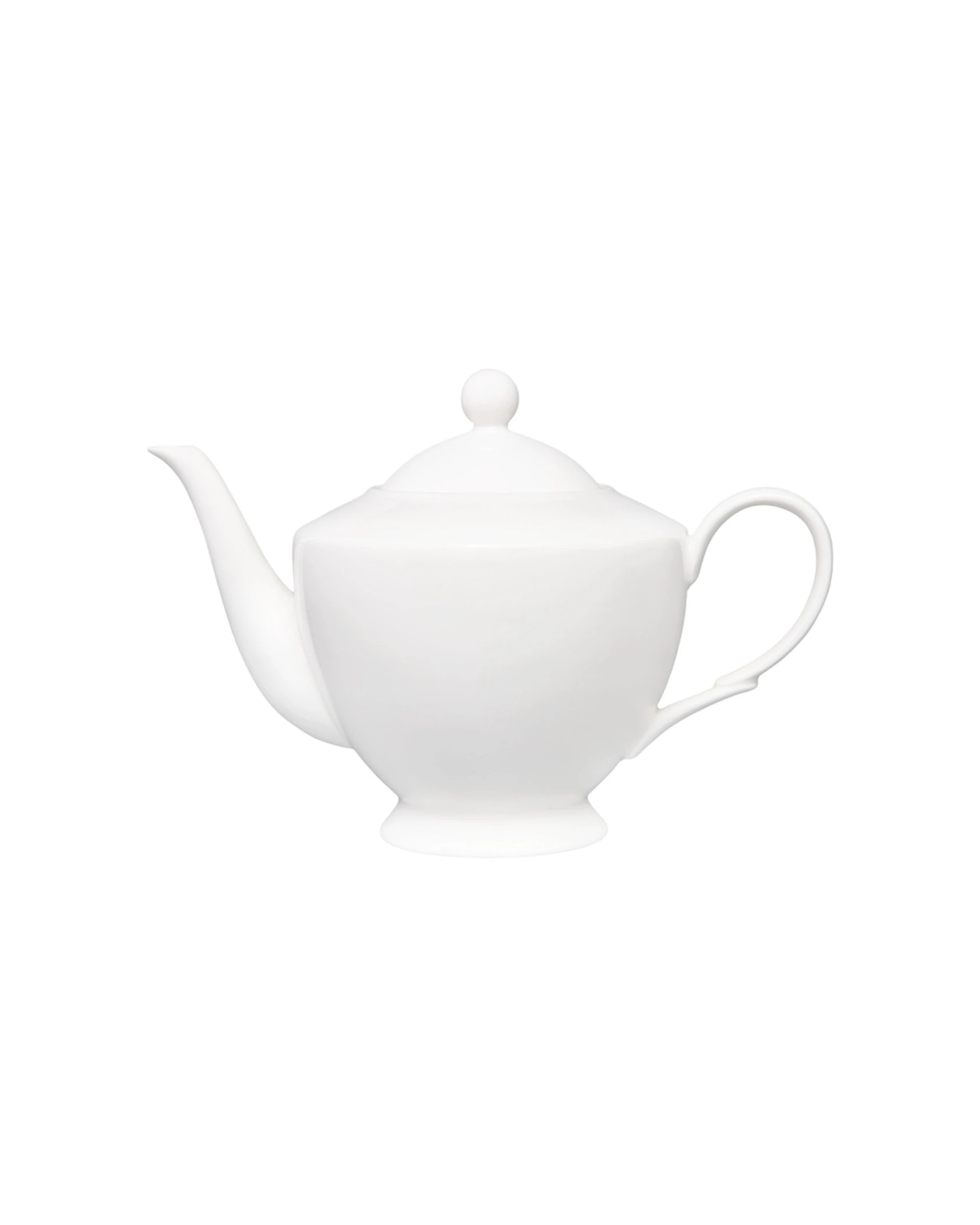 1 Maxwell & Williams Basics Porcelain Classic Teapot With Infuser 1L - White, 1 of 5