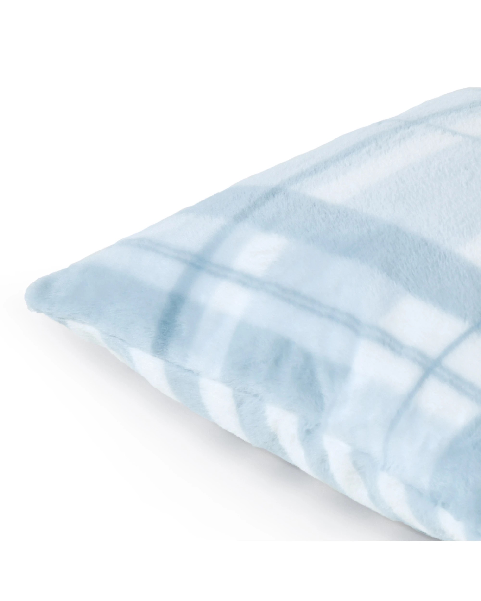 4 Dreamaker Wynter Reversible Faux Fur Cushion 50x50cm - Blue, 4 of 8