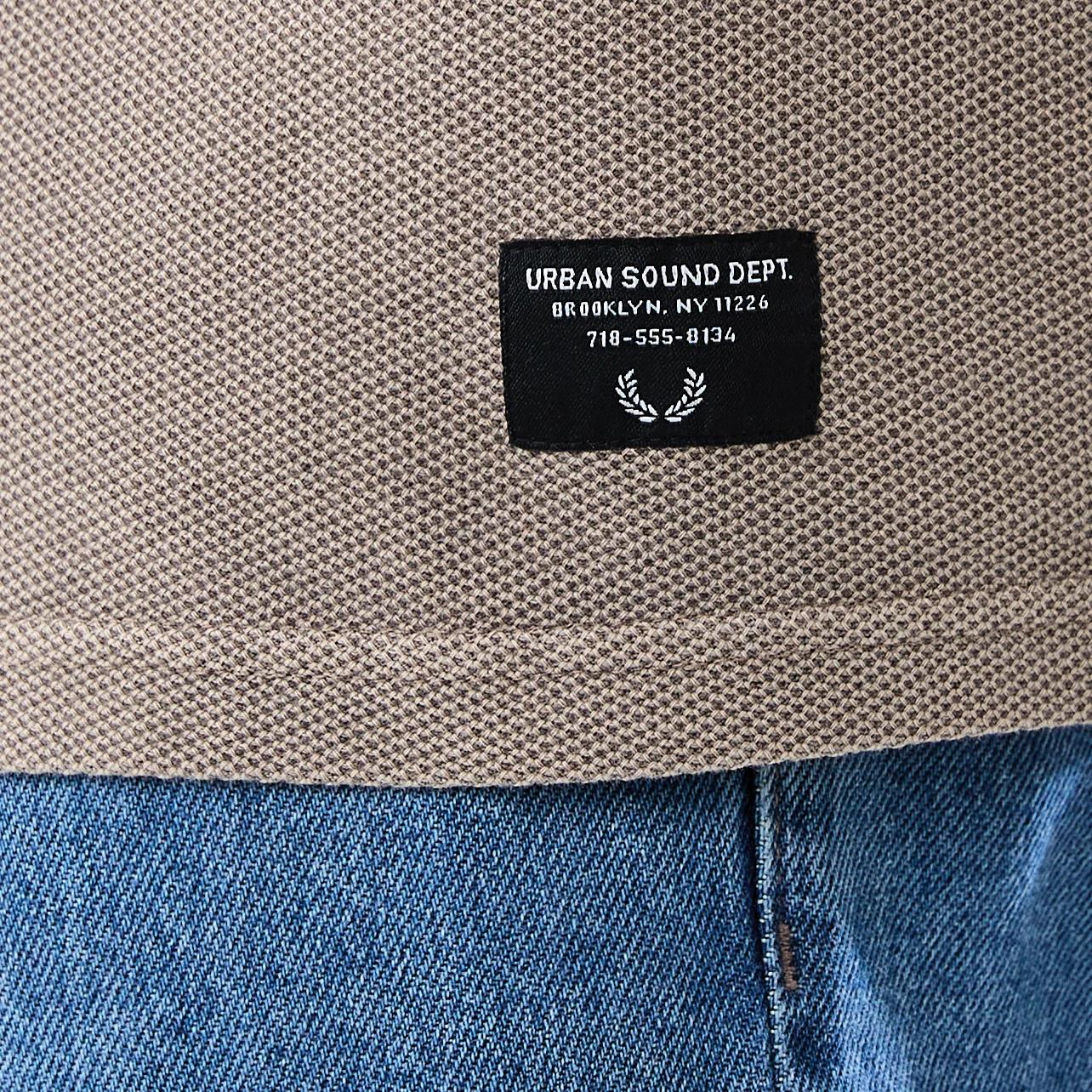 6 Oversized Pique Knit T-shirt Brn Eagle, 6 of 6
