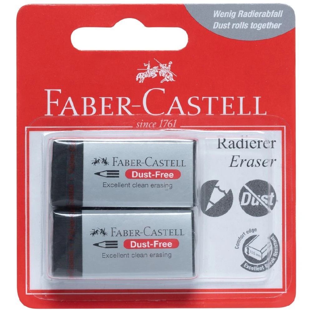 2 Faber-Castell Artist Dust Free Erasers 2 Pack, 2 of 3