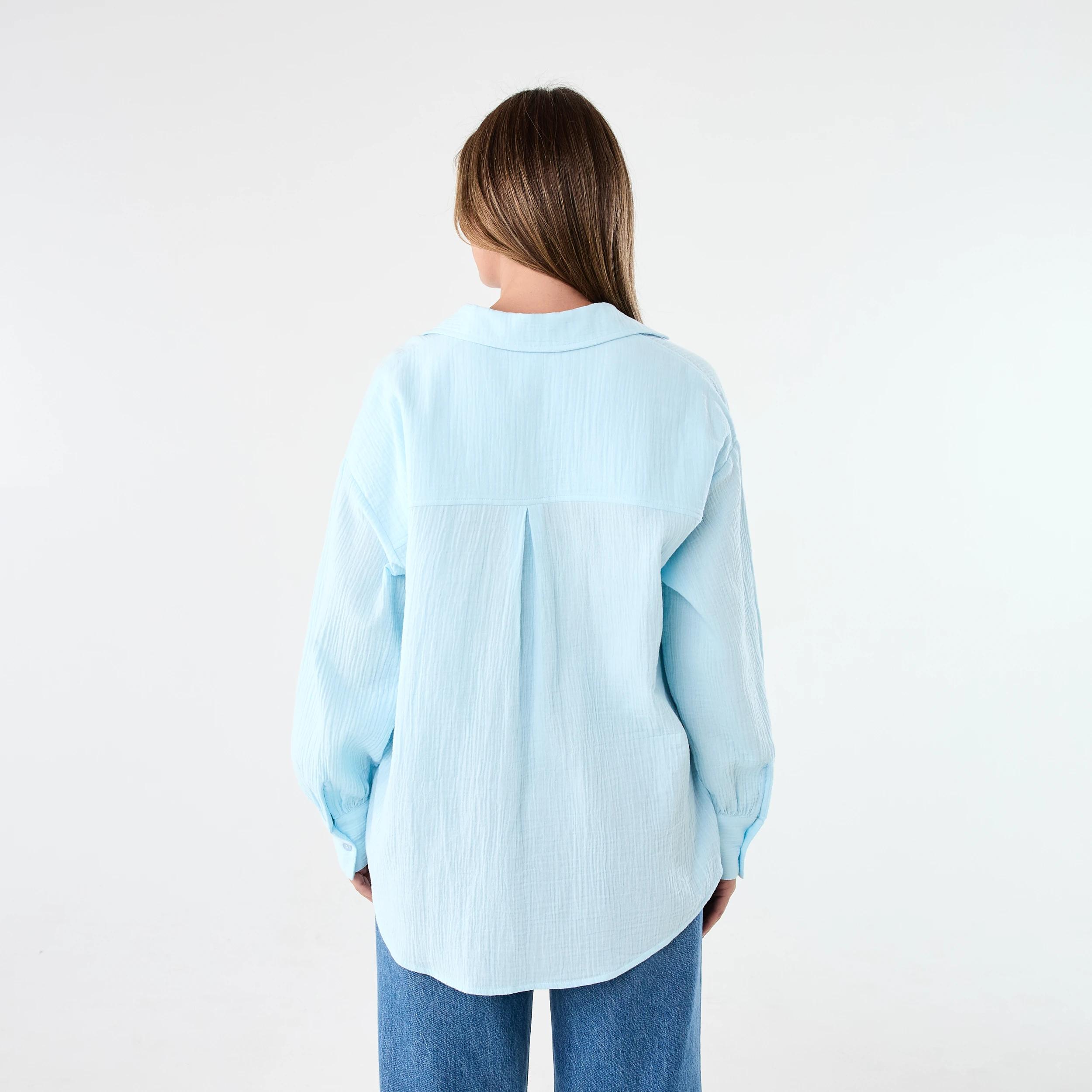3 Long Sleeve Double Cloth Shirt Blue Sugar, 3 of 7