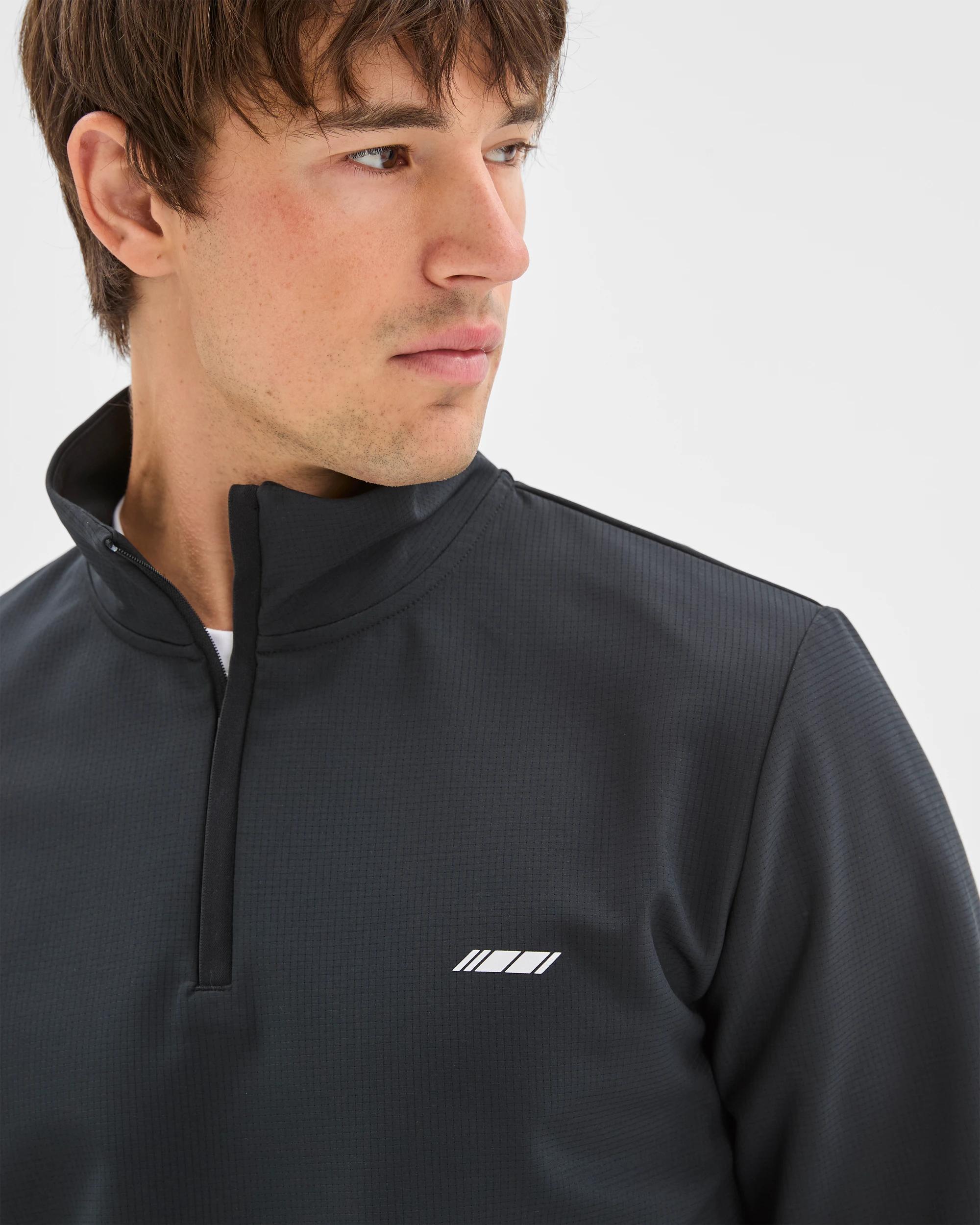 5 Target Active Active Bonded Quarter Zip Jumper BLACK, 5 of 7