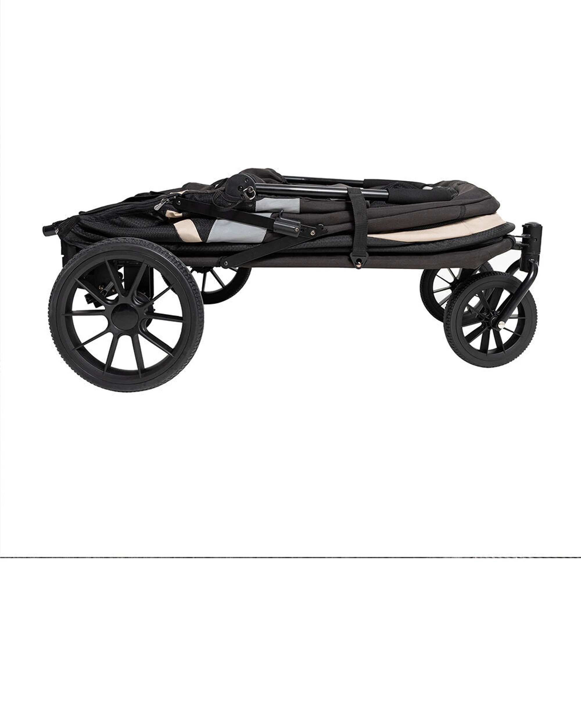 5 Ibiyaya Grand Cruiser Large Dog Stroller Pet Pram Up To 50kg Safety Brakes - Black, 5 of 8