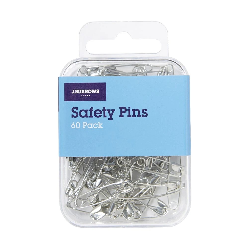 3 J.Burrows Safety Pins 60 Pack, 3 of 3
