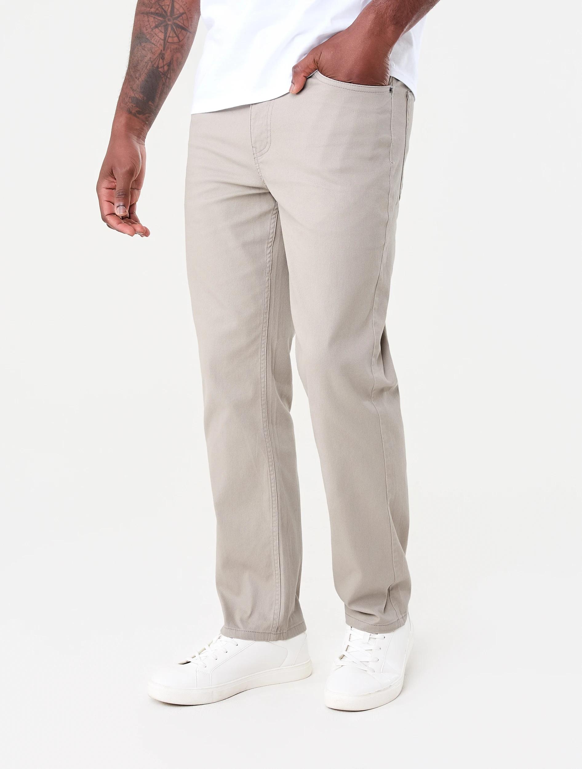 2 Straight Textured Jeans Bge Khaki, 2 of 5