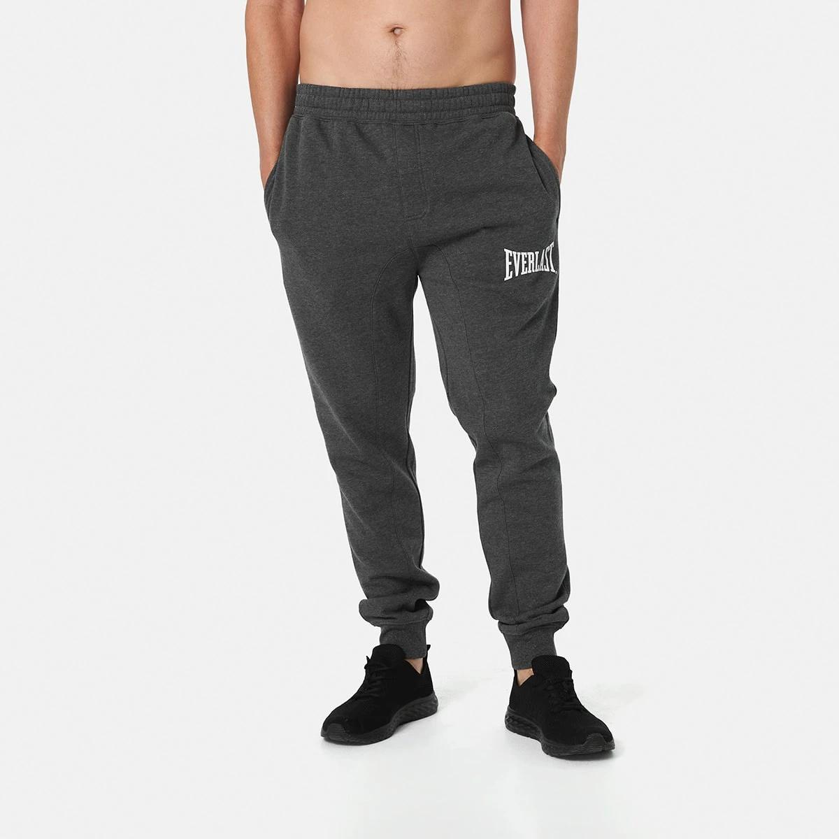 2 Everlast Mens Slim Trackpants Charcoal, 2 of 5