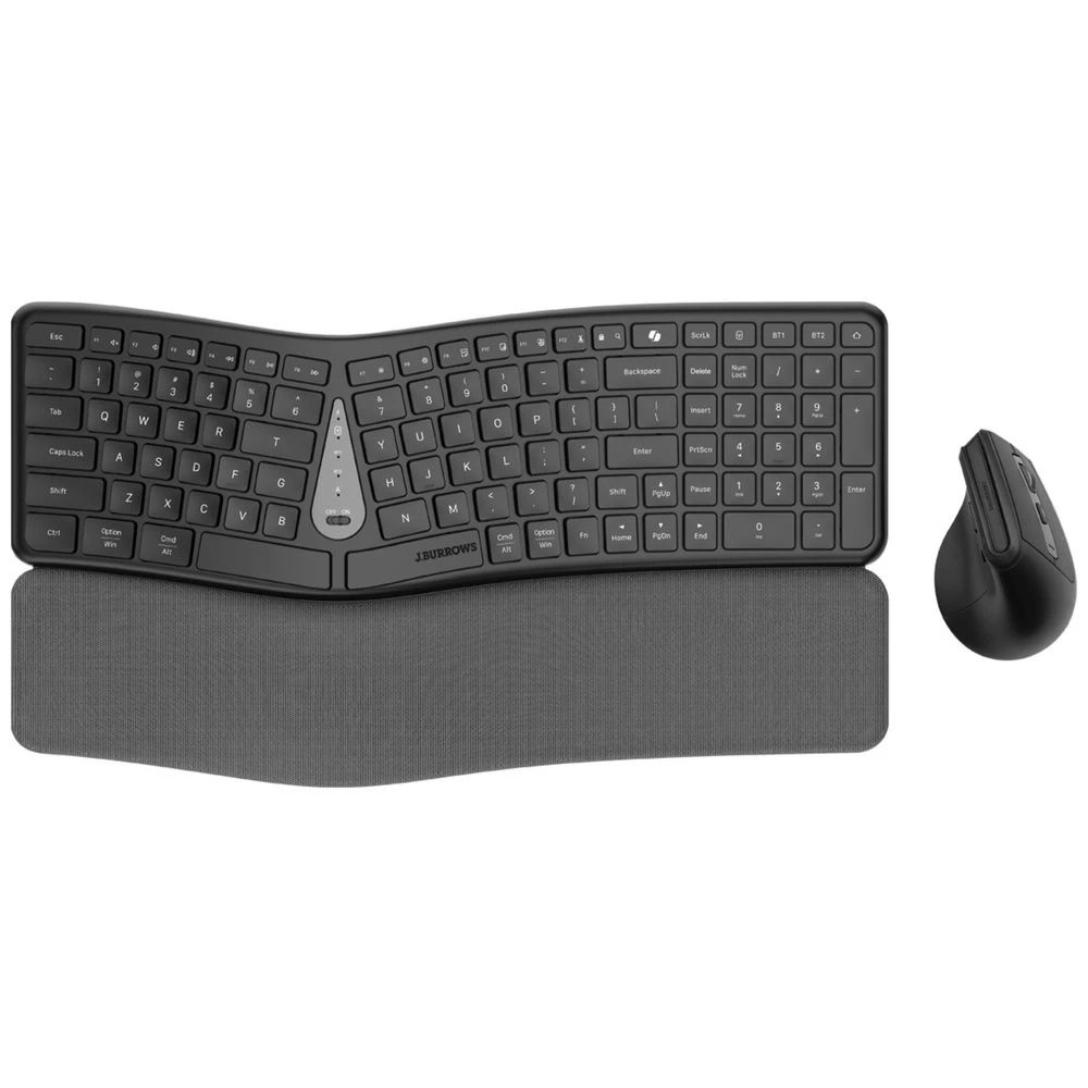 1 J.Burrows MK550 Wireless Ergonomic Keyboard and Mouse Combo, 1 of 5