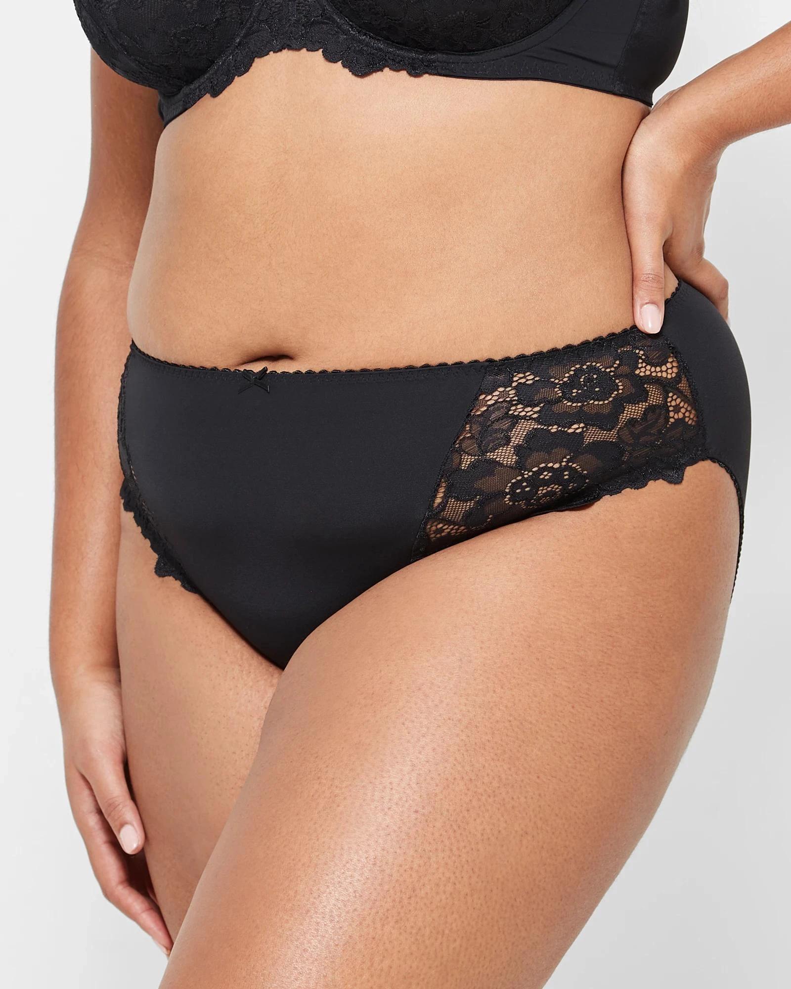 5 Target Woman High Cut Lace Briefs BLACK, 5 of 5