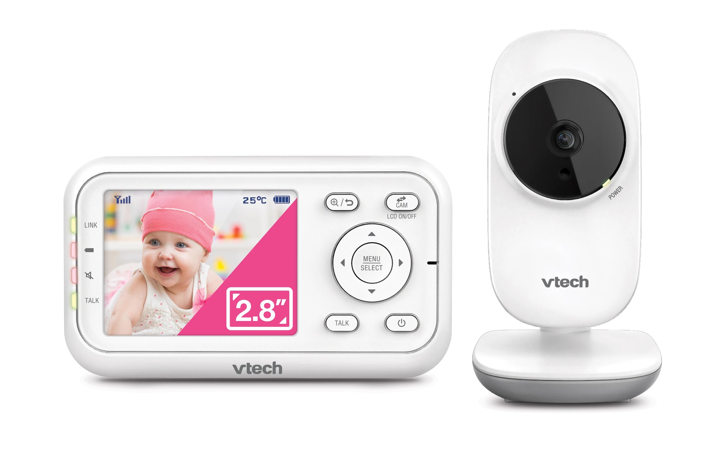 1 VTech BM3250N 2.8" Video Baby Monitor - White, 1 of 3