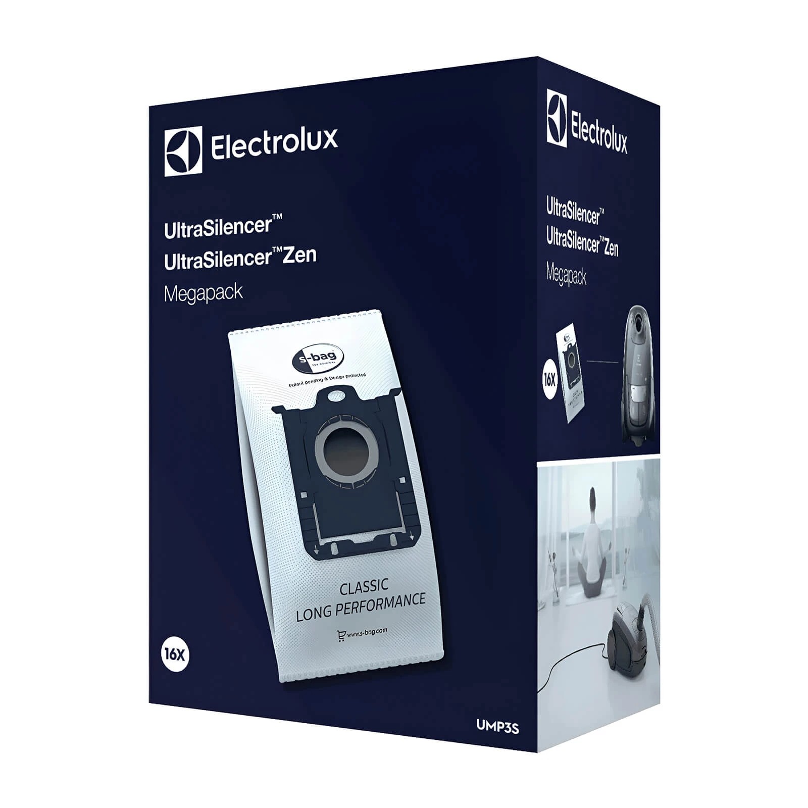 2 Electrolux 16 Dust Bags Long Performance S-Bag (UMP3S) - Blue, 2 of 4