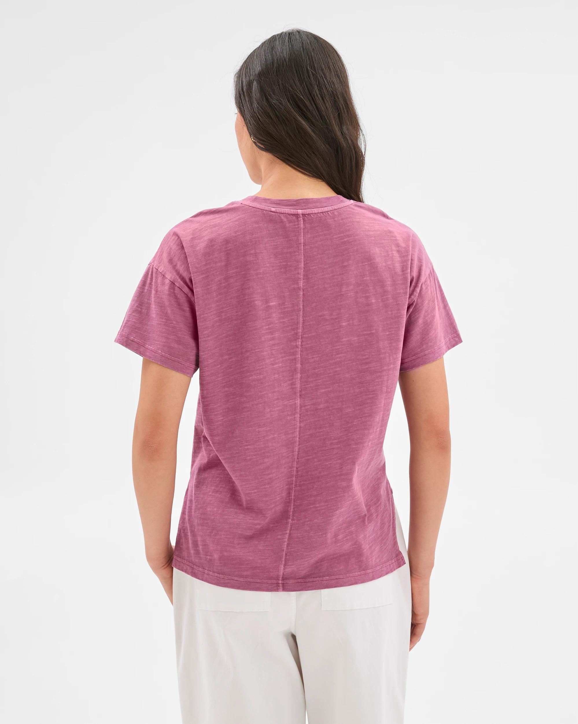 5 Target Australian Cotton Relaxed Slub T-Shirt Damson, 5 of 7