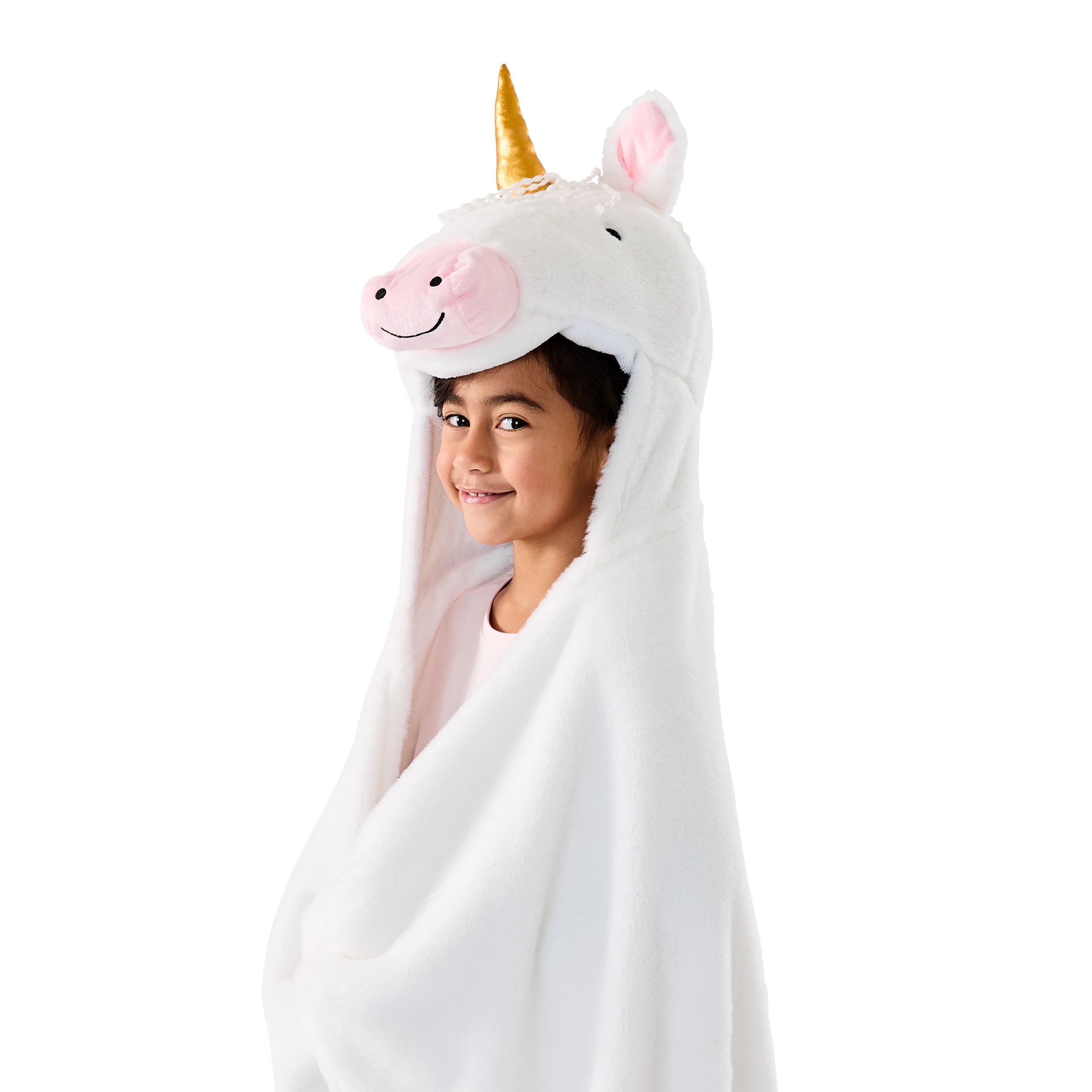 1 Unicorn Hooded Blanket, 1 of 13