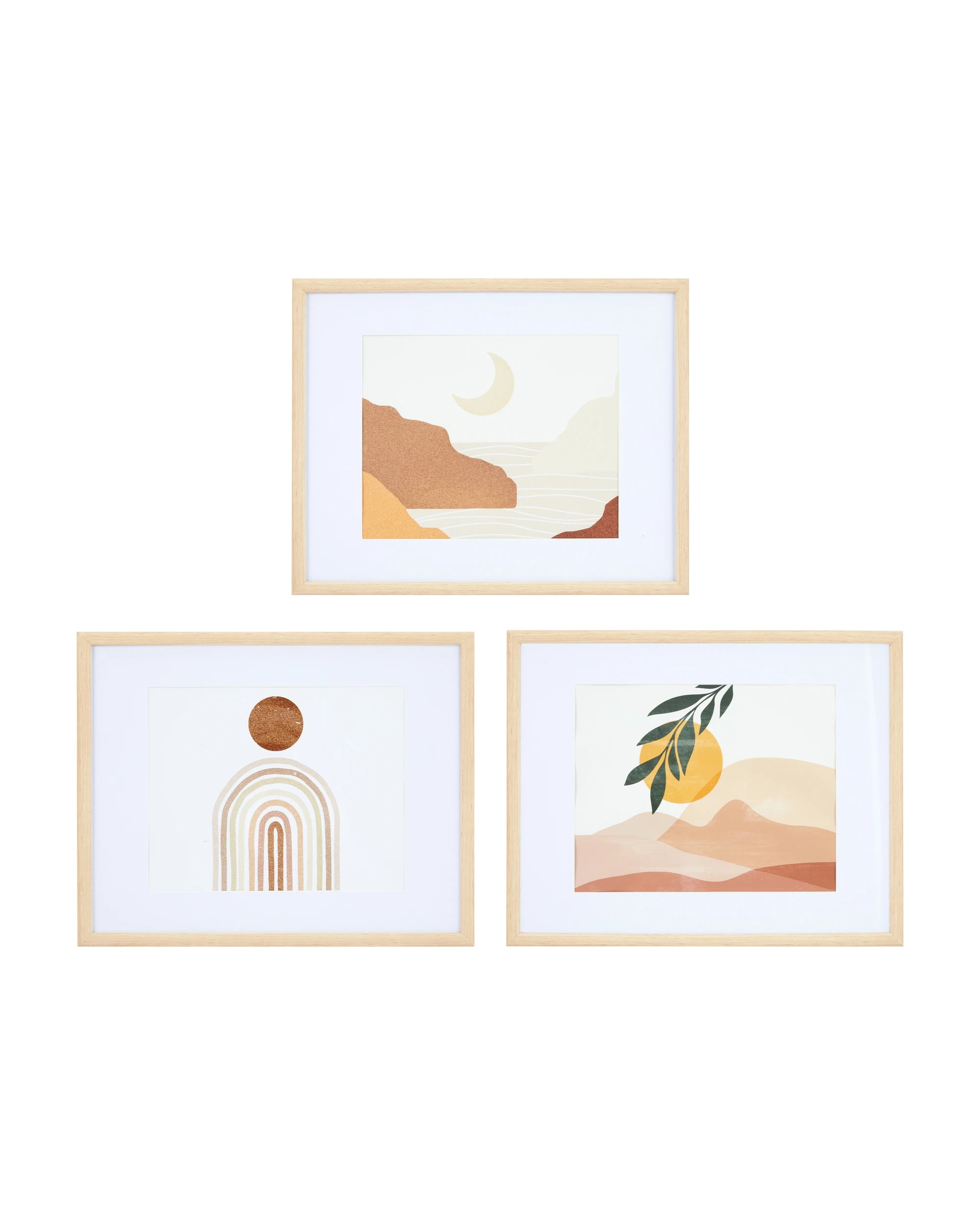 1 3 Piece Gallery Set - Oak, 1 of 6