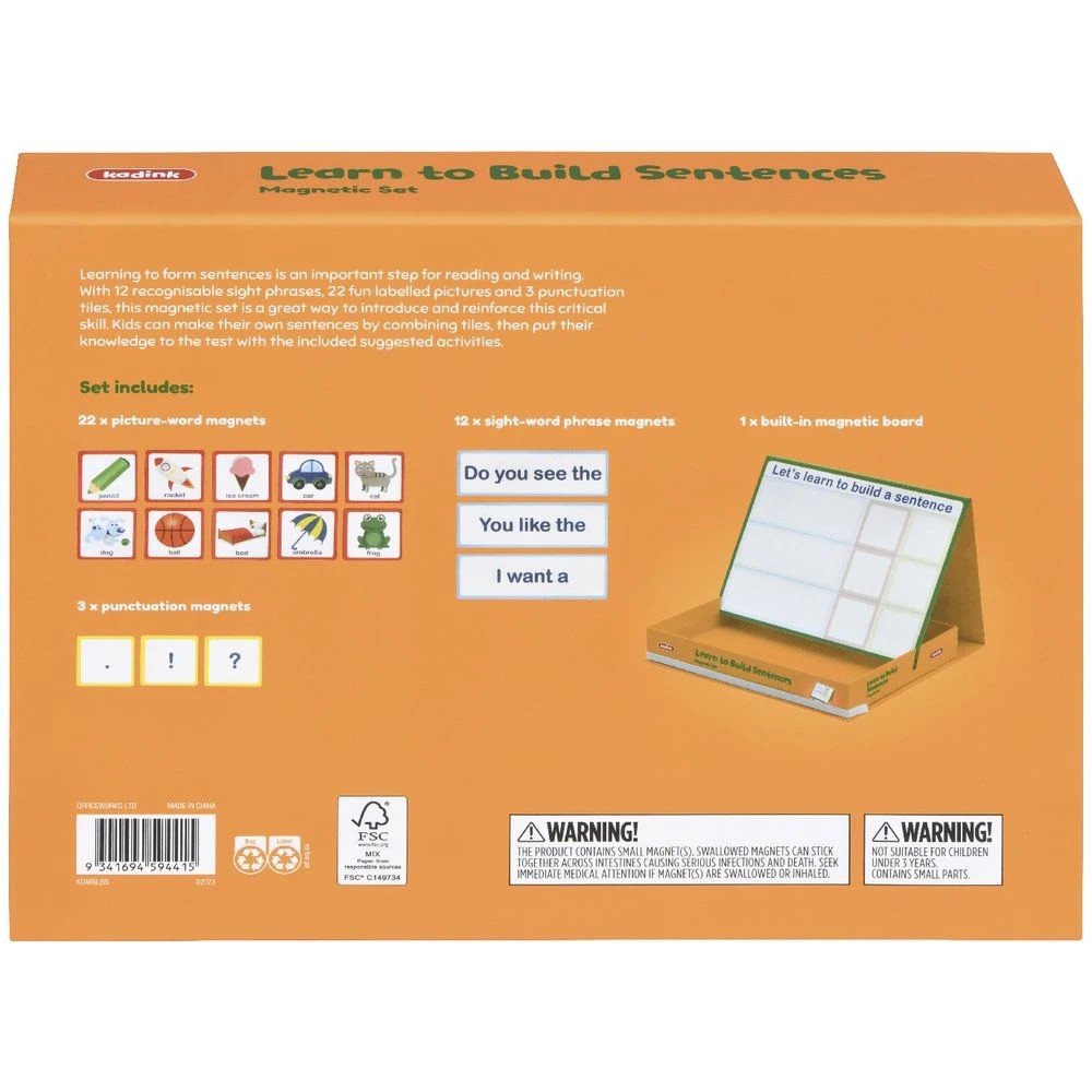 3 Kadink Magnetic Building Sentences Set, 3 of 5
