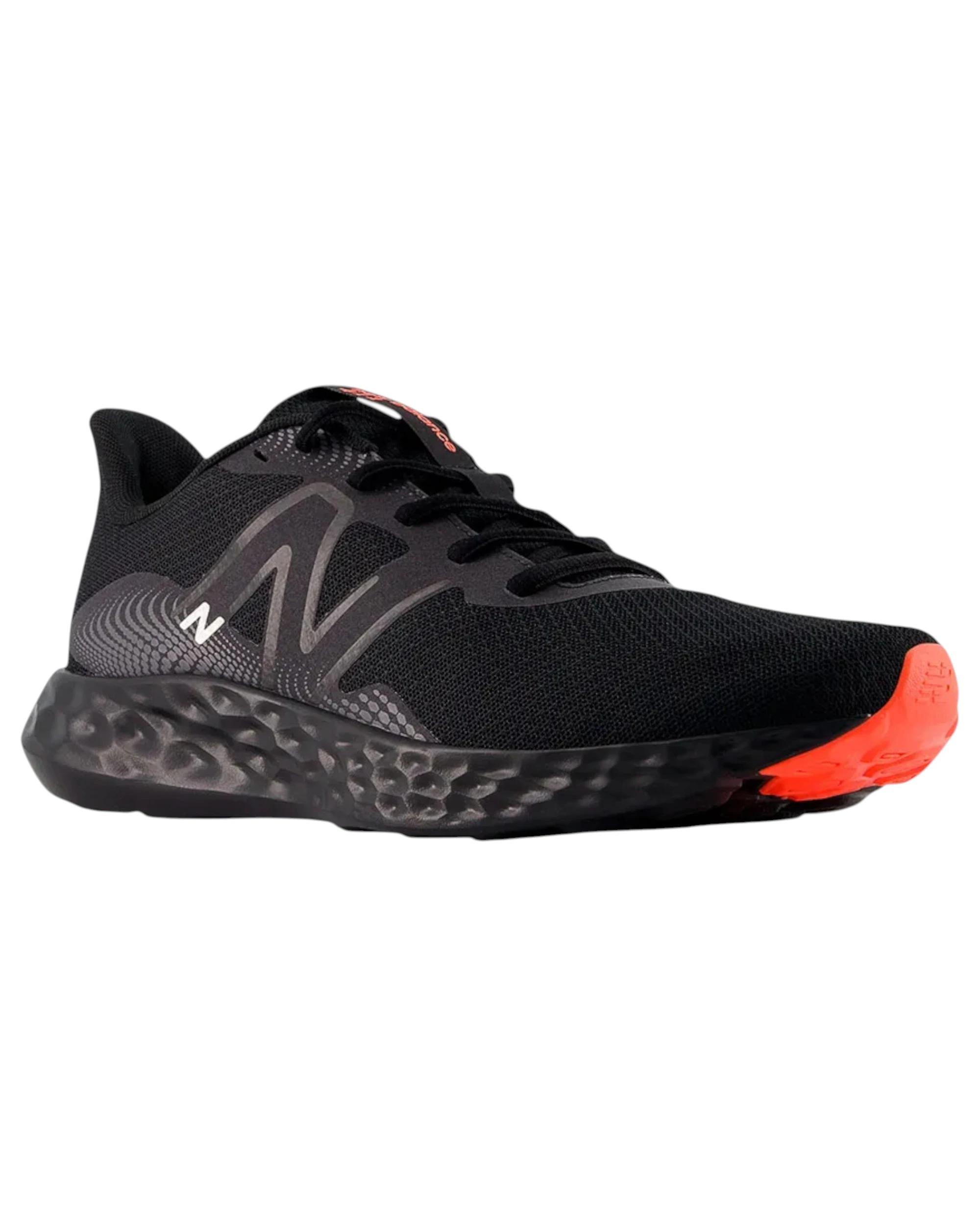 3 New Balance Mens 411 Athletic Shoes BLACK/RED, 3 of 5