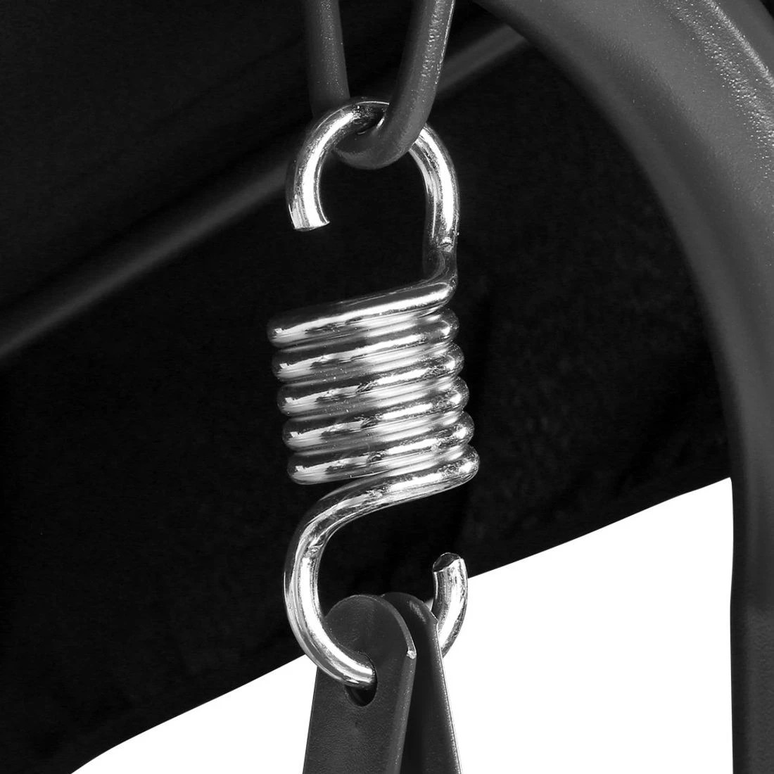 4 Gardeon Outdoor Swing Chair Garden Bench Furniture Canopy 3 Seater
 - black, 4 of 4