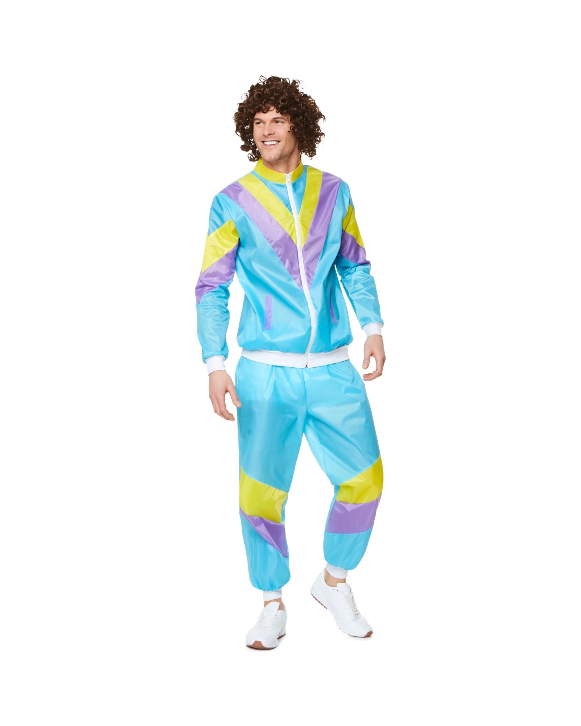 1 Party Planet 80's Shell Suit Men's Costume - Extra Large - Extra Large (XL), 1 of 2