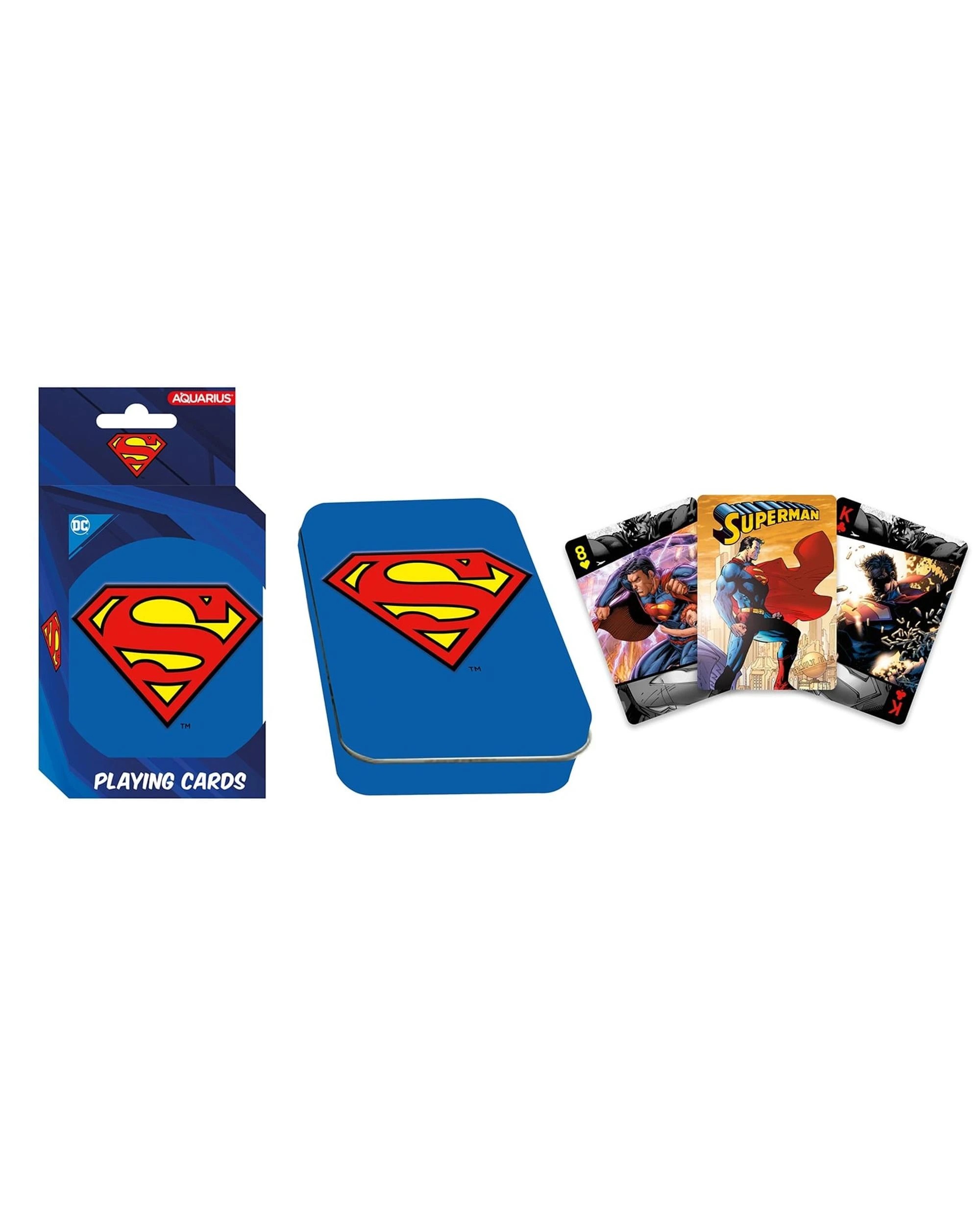1 Aquarius Superman Playing Cards with Tin, 1 of 1