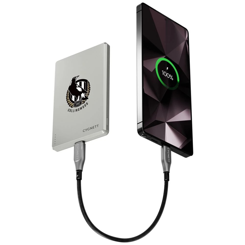 5 Cygnett 5000mAh Magslim Powerbank Collingwood Magpies, 5 of 6