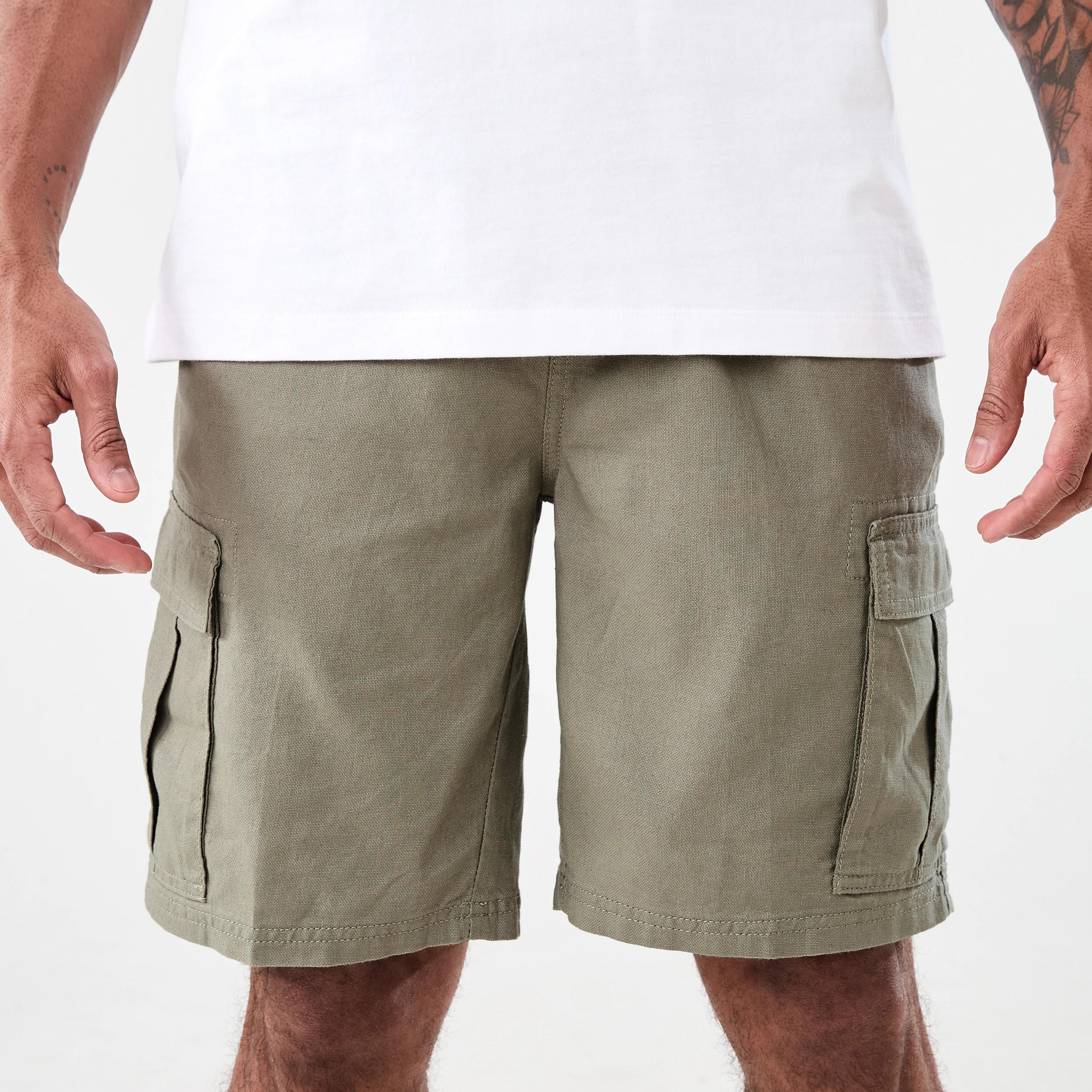 1 Cotton Linen Cargo Shorts SAGE WASH, 1 of 6