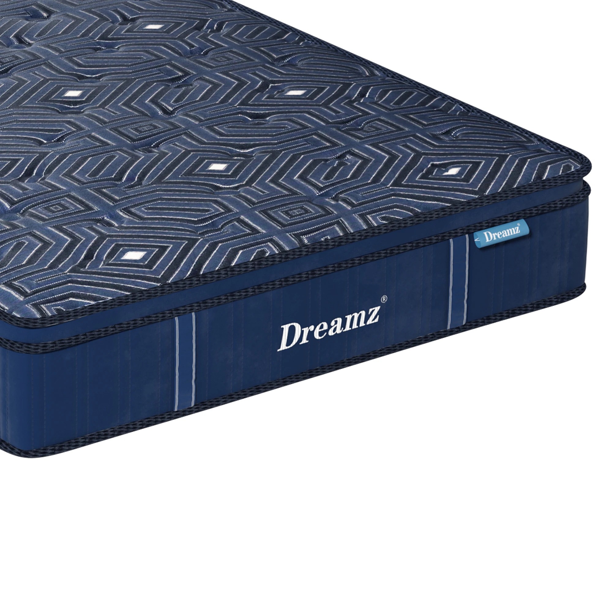 6 DreamZ Spring Mattress Bed Euro Top Pocket Spring Medium Firm Foam 30cm King, 6 of 7