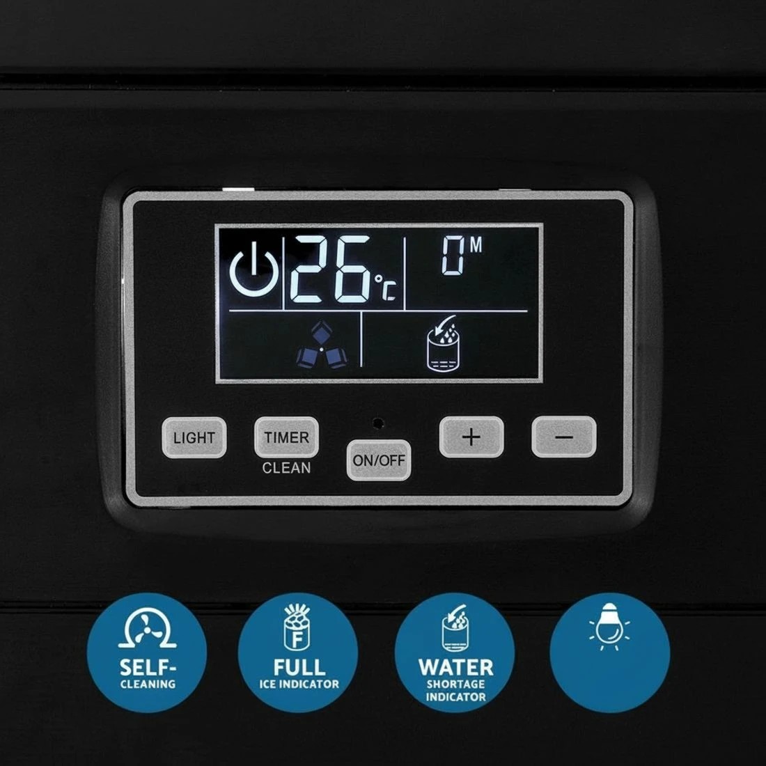 6 Devanti Commercial Ice Maker Cube Machine 30kg - Black, 6 of 7