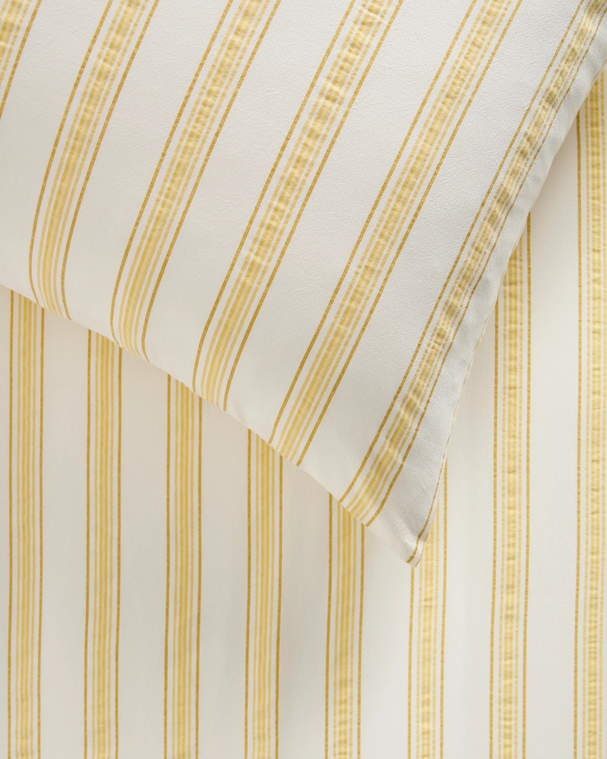 3 Arlo Stonewash Cotton Stripe Standard Pillowcases 2 Pack - One Size - Yellow, 3 of 3
