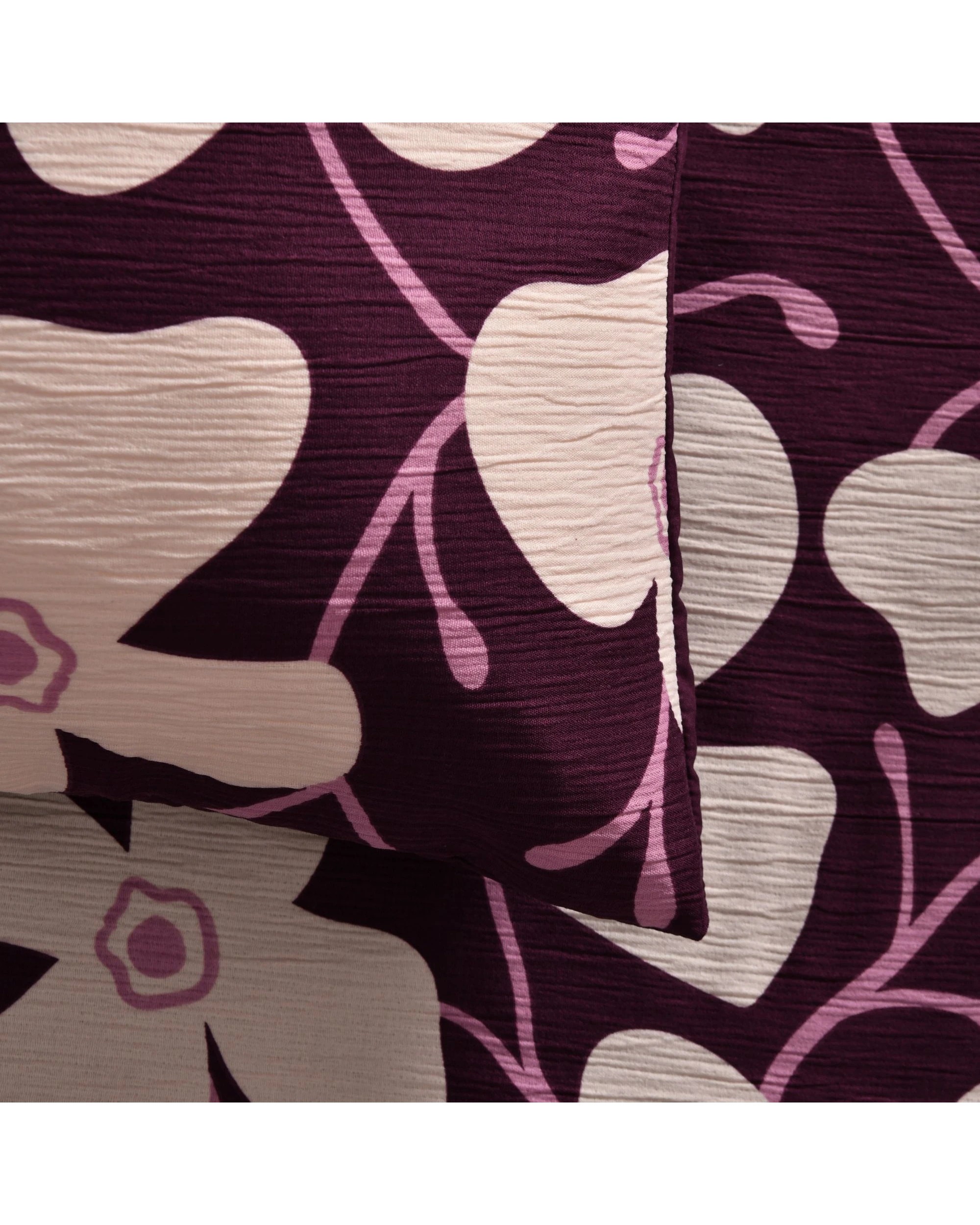 5 Dreamaker Ezra Floral Printed Quilt Cover Set - Double Bed - Cherry, 5 of 7