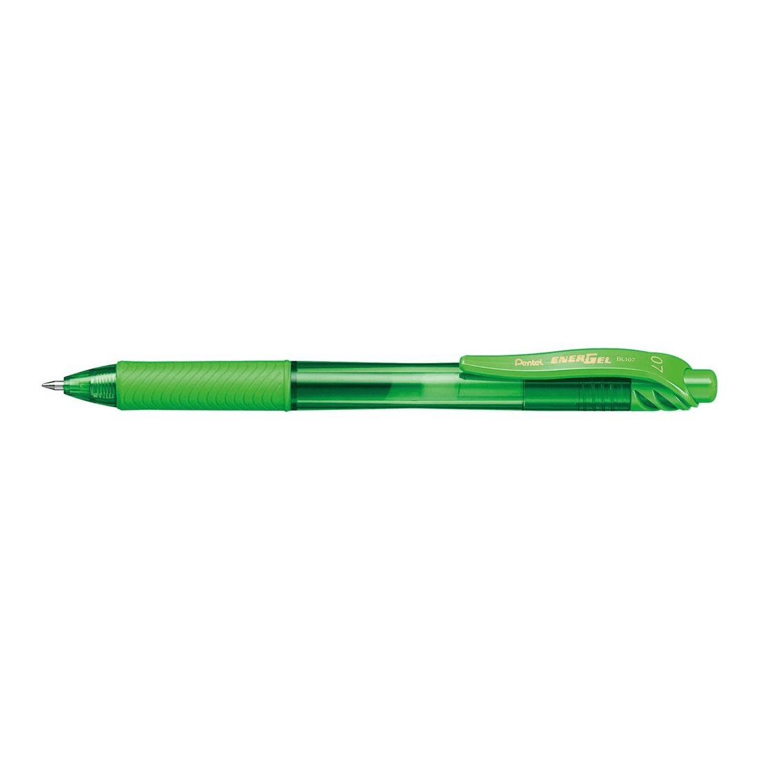 1 Pentel Energel X BL107 Gel Pen 0.7mm Lime Green, 1 of 5